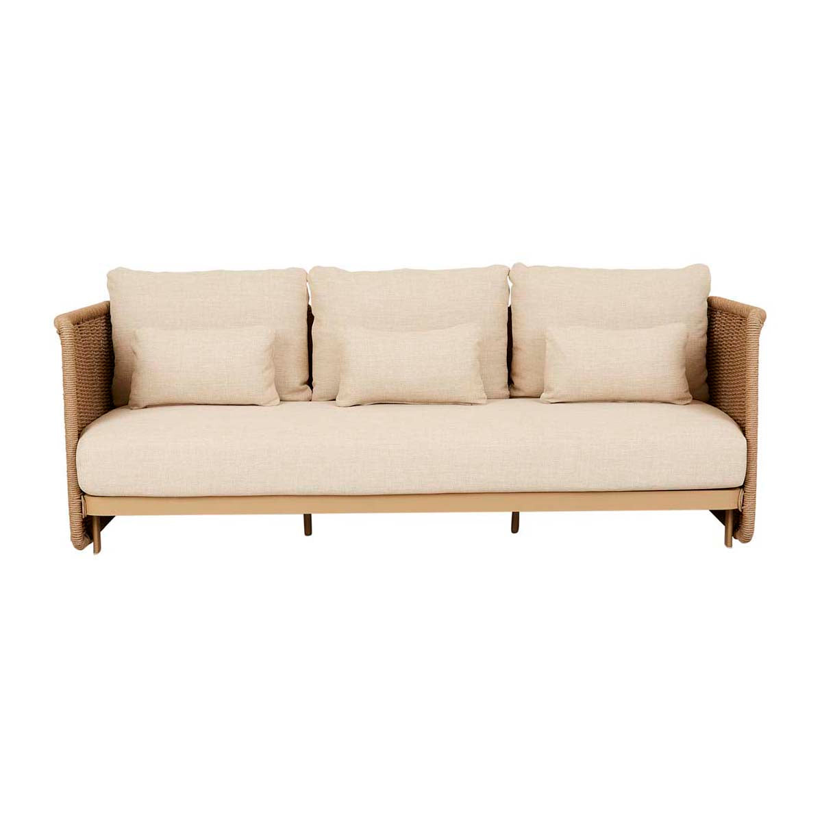 Delphi Catalina 3 Seater Sofa - Modern Fabric Living Room Couch for Small Spaces, Apartment & Home Decor | Comfortable Sectional Sofa for Family Room, Lounge & Entertainment Areas