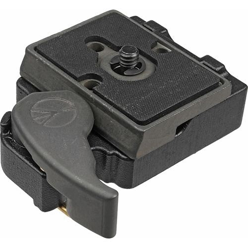 Manfrotto 323 RC2 Quick Release Adapter with 200PL-14 Plate - Professional Camera Mounting System for DSLR, Mirrorless & Video Cameras - Perfect for Photography, Videography & Studio Setups