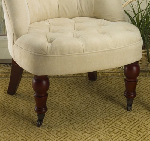 SAFAVIEH Hudson Collection Baby Tufted Side Chair - Upholstered Nursery Accent Chair for Kids Room, Bedroom & Living Room Decor