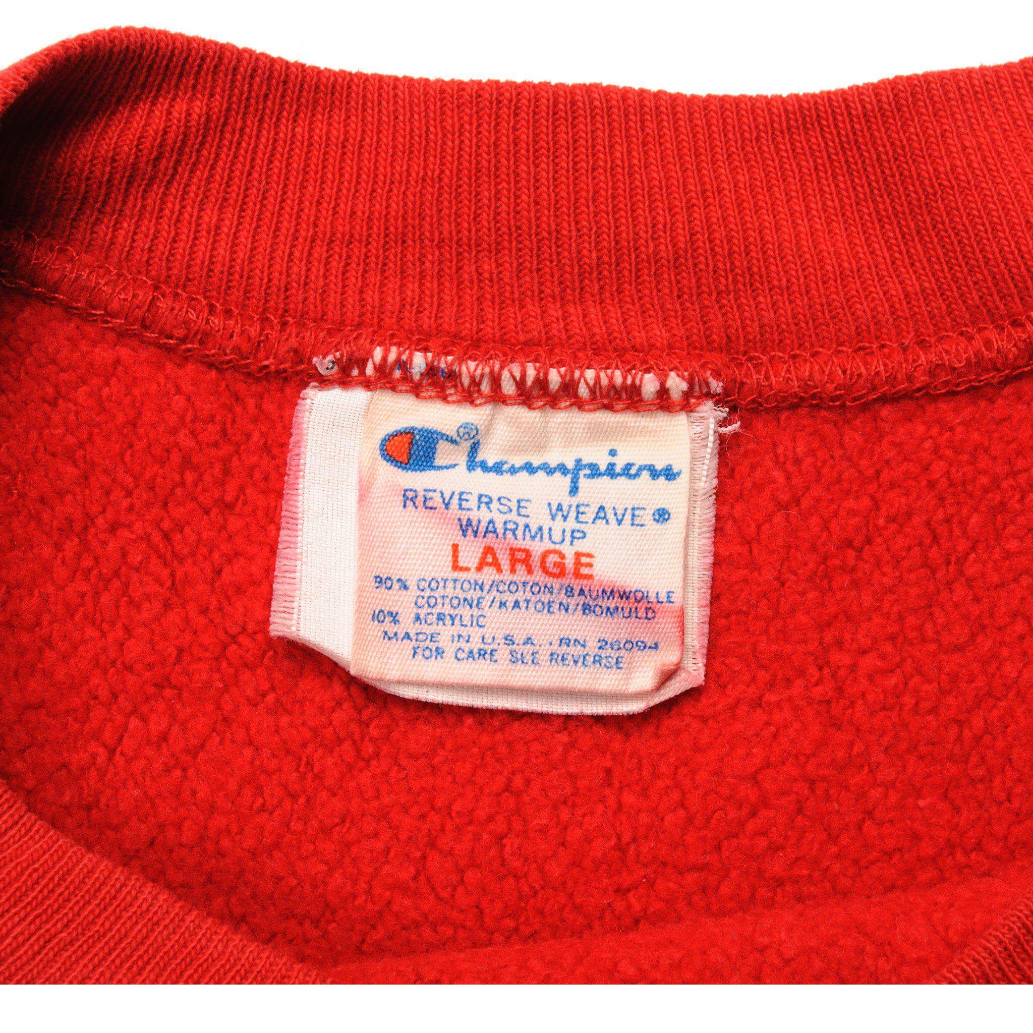 Vintage Champion Reverse Weave Sweatshirt 1980s Large - Made in USA - Retro Streetwear for Men & Women - Perfect for Casual Outfits, Gym, and Vintage Fashion Lovers