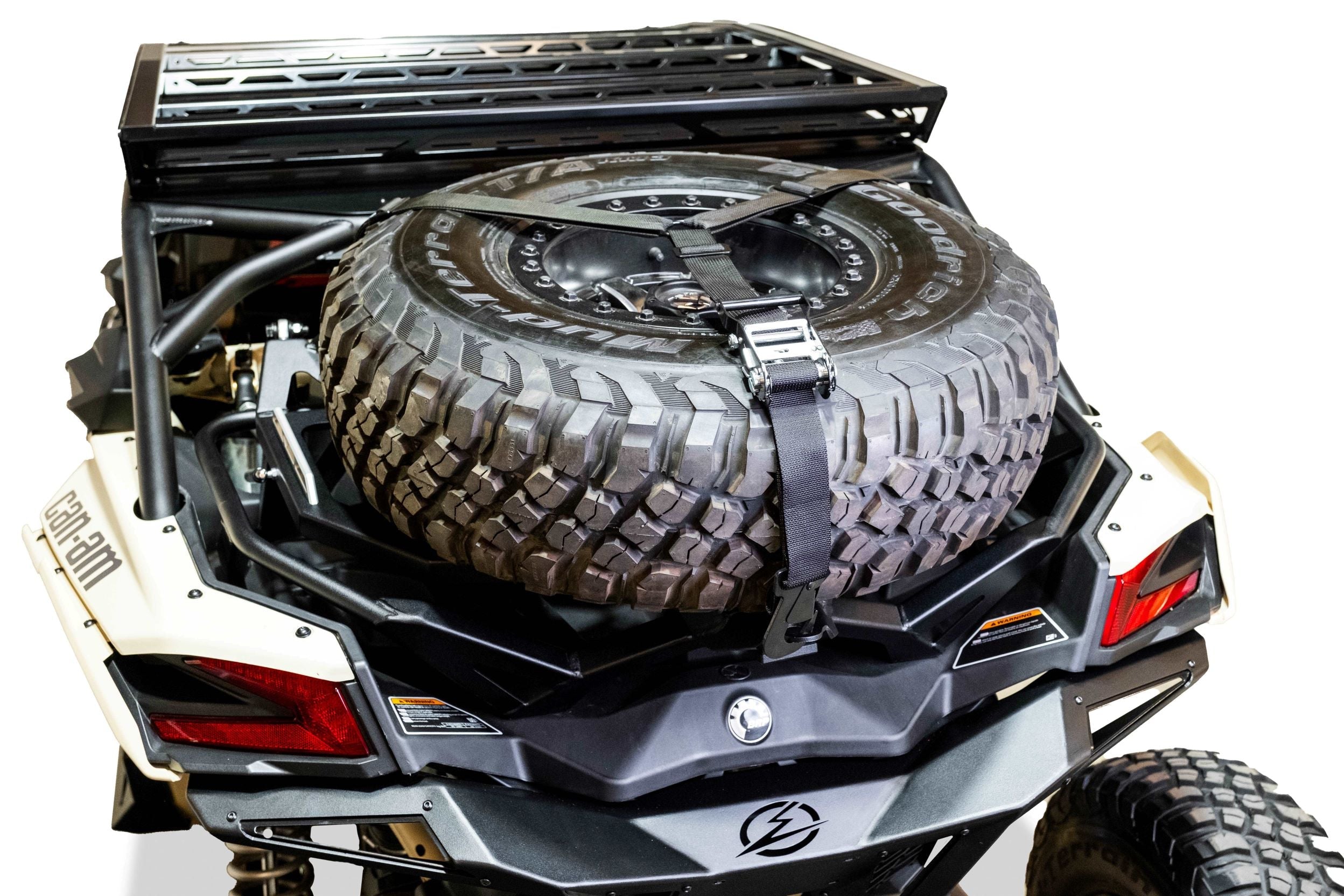 Can Am X3 Maverick Volt Series Baja Spare Tire Rack PBB210009 - Heavy Duty Off-Road Accessory for 2017-2024 Models | Perfect for Desert Racing, Dune Bashing & Trail Riding