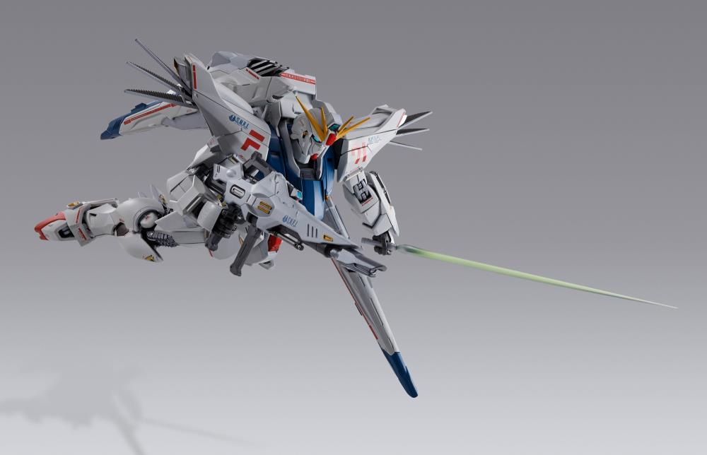Bandai Metal Build Gundam F91 Formula 91 (Chronicle White Ver.) Exclusive Collectible Action Figure - Perfect for Anime Fans, Model Collectors & Display Showcase