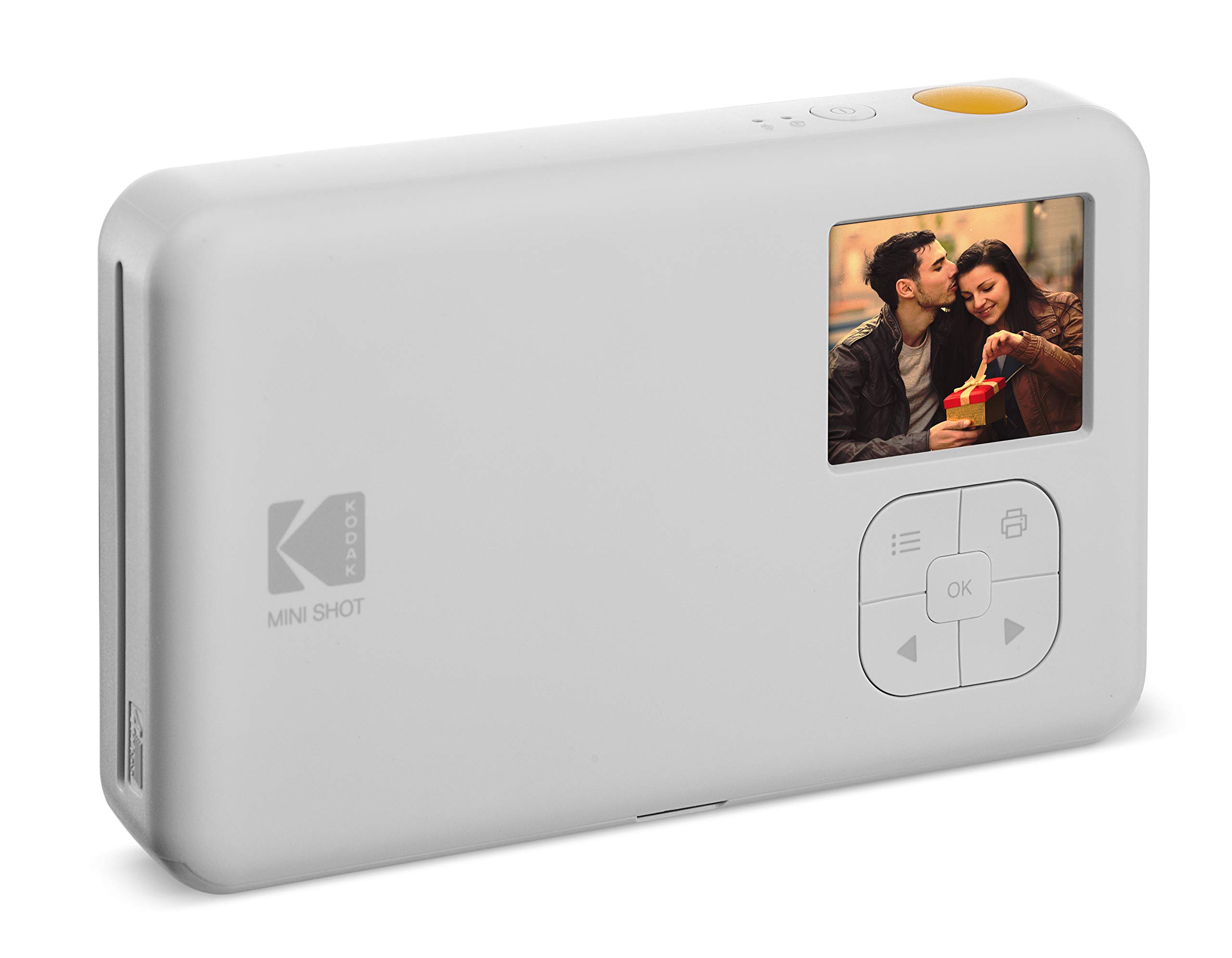 Kodak Mini Shot 2-in-1 Wireless Instant Camera & Portable Photo Printer - 10MP Digital Camera with LCD Screen, High-Quality Full Color Prints, iOS/Android Compatible (White) - Perfect for Travel, Parties & Instant Memories