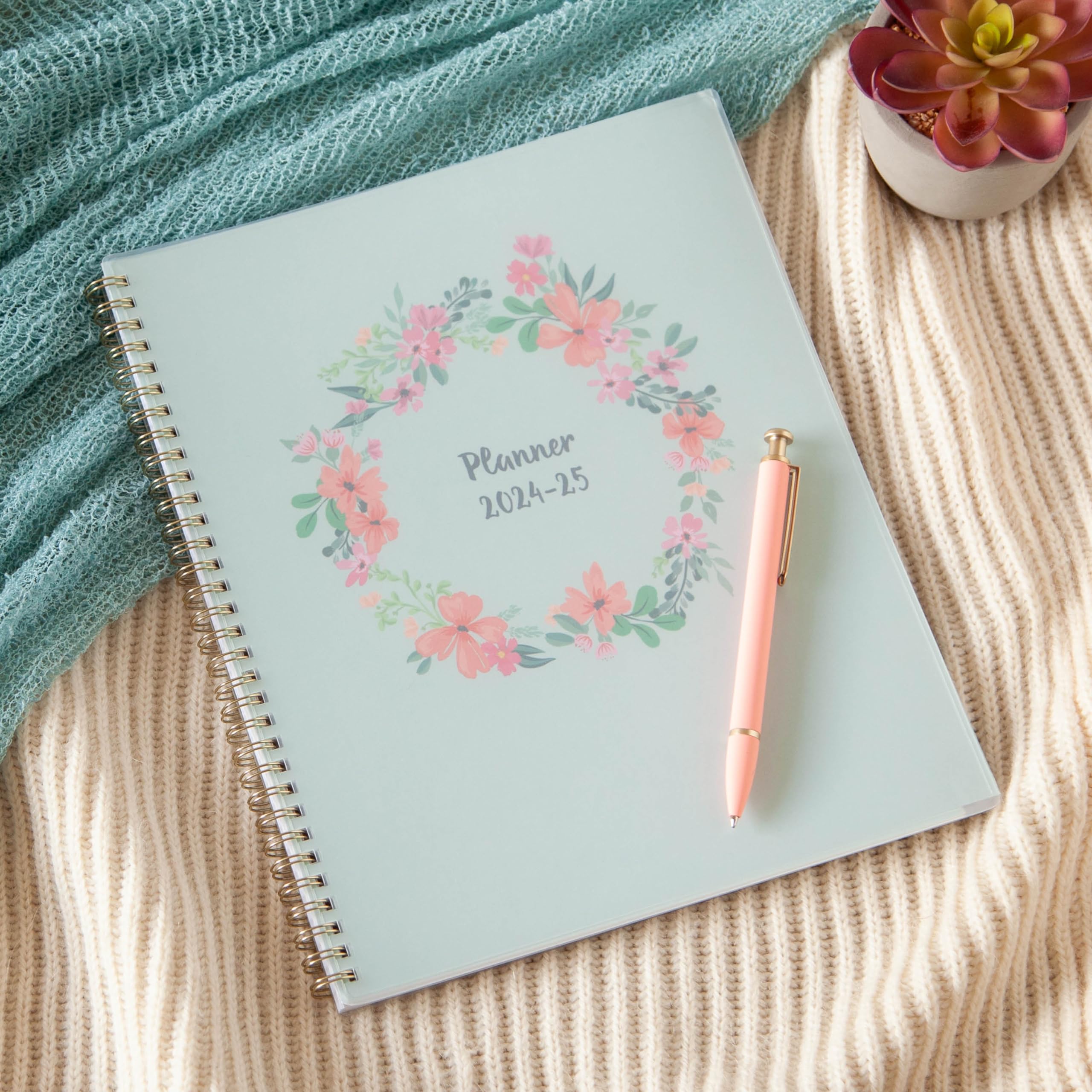 Blue Sky 2024-2025 Academic Planner - Weekly & Monthly Calendar, 8.5