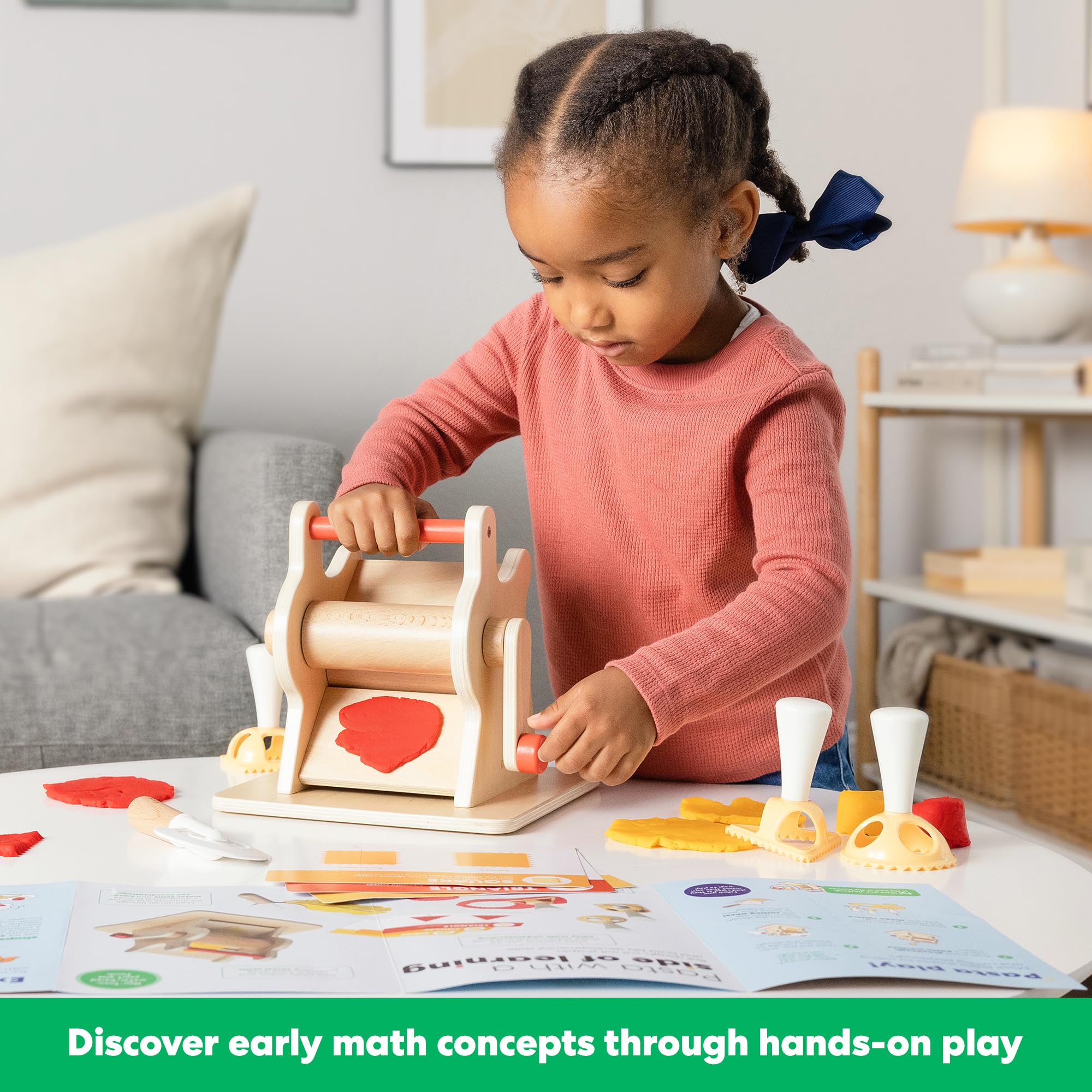KiwiCo Fun Dough Pasta Making Kit - STEM Learning Toy for Kids Ages 3+ | Develop Math, Shapes & Motor Skills | Pretend Play Kitchen Set for Creative Play | Perfect for Preschool Learning & Birthday Gifts