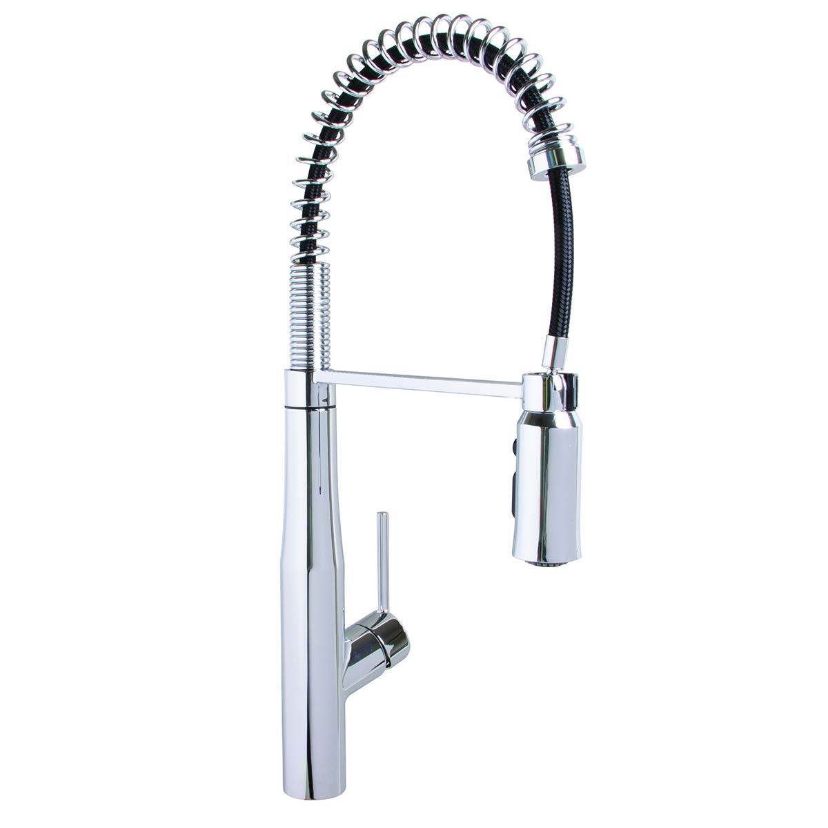 Speakman SB-1043 Neo Spring Pull Down Kitchen Faucet with Sprayer - Polished Chrome Finish for Modern Home & Restaurant Use