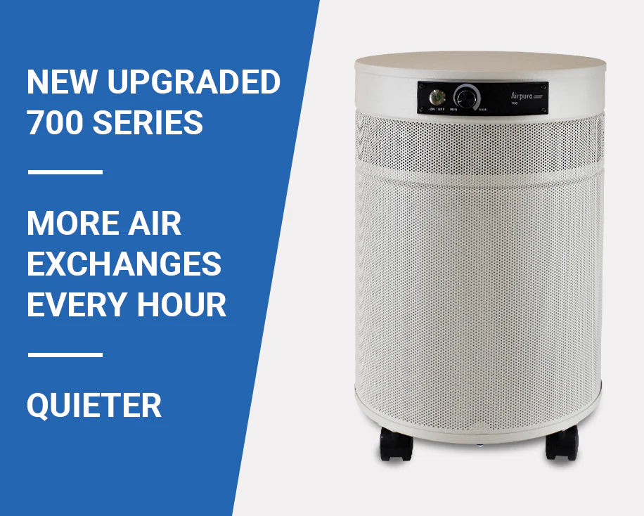 Airpura C700DLX HEPA Air Purifier for Large Rooms up to 2500 sq. ft - Removes Chemicals, Gases, Allergens & Odors - Perfect for Home, Office and Allergy Relief