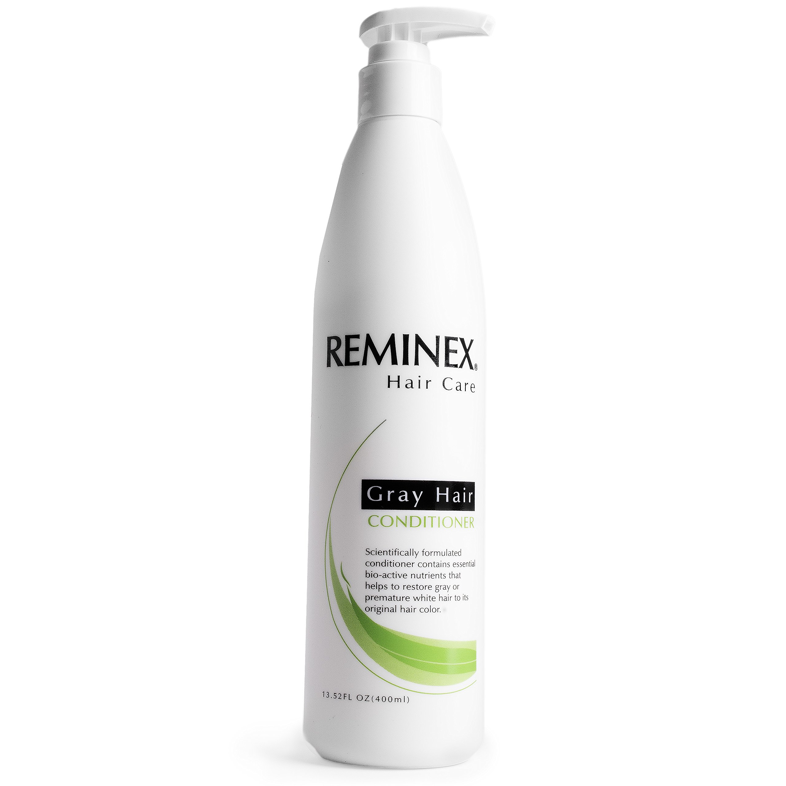 Anti Gray Hair Conditioner & Reminex GH Hair Supplement with 60 Hair Growth Vitamins – Complete Bundle for Moisturizing, Protecting & Volumizing Hair | Fight Gray Hair & Promote Growth for Men & Women