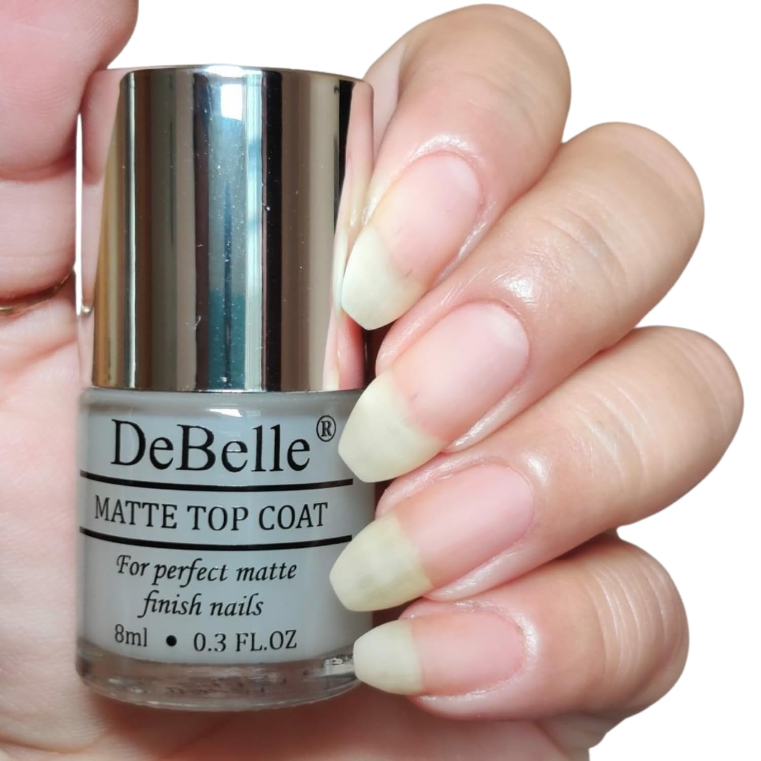 DeBelle Gel Nail Polish Set - 2 Pack with Royale Viola (Dark Violet) & Matte Top Coat - 16ml Total (8ml Each) | Chip-Resistant, No UV Light Needed | Perfect for Manicures, Pedicures & Nail Art Designs
