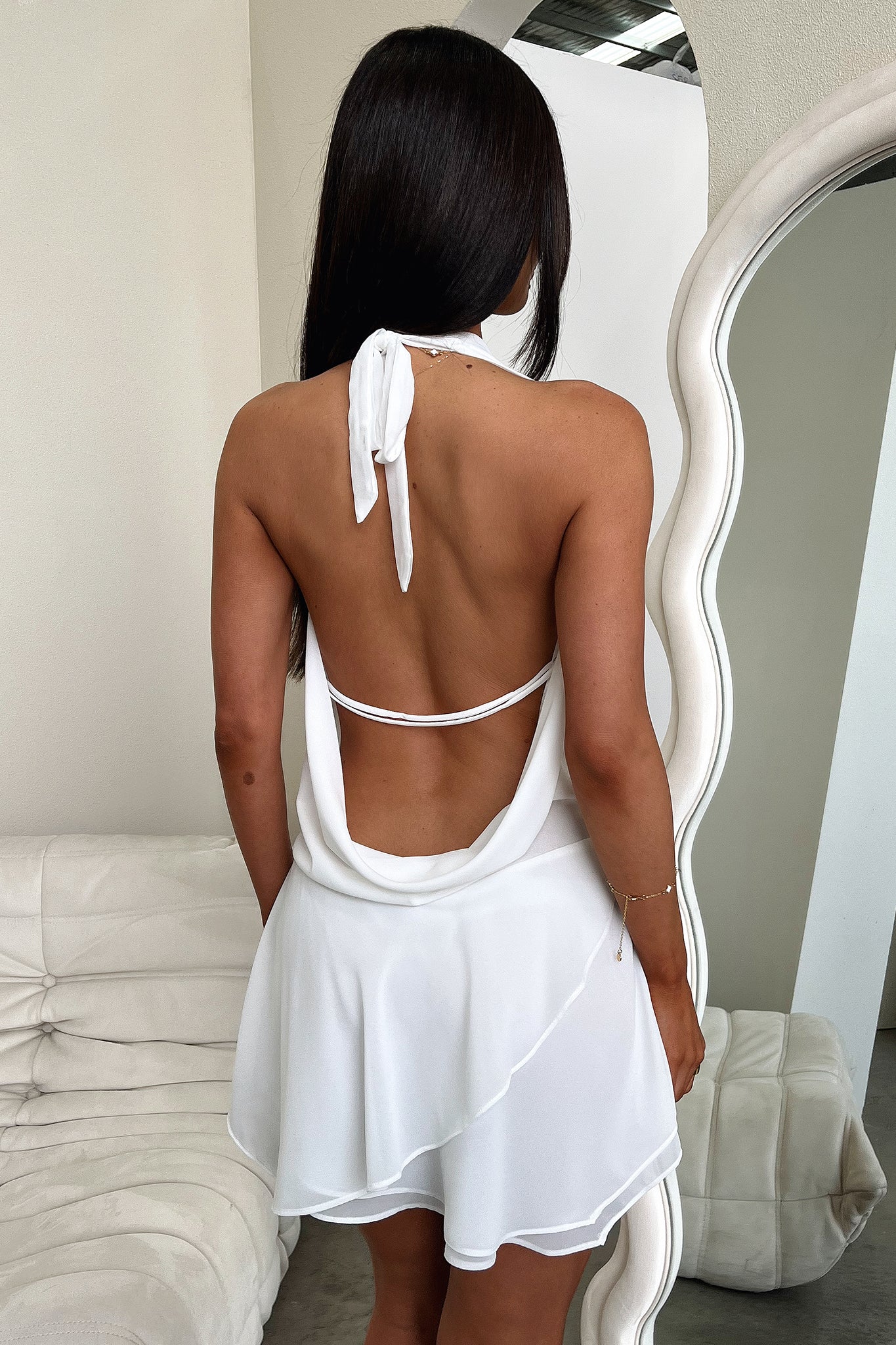 Cleo Dress - Elegant White Women's Dress for Casual & Party Wear | Perfect for Date Nights, Weddings & Special Occasions