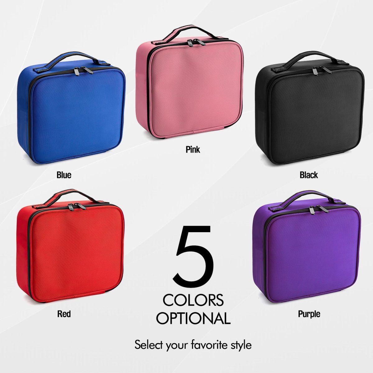 Portable Travel Makeup Cosmetic Bag - Waterproof Organizer for Toiletries & Cosmetics | Perfect for Vacation, Gym, and Daily Use