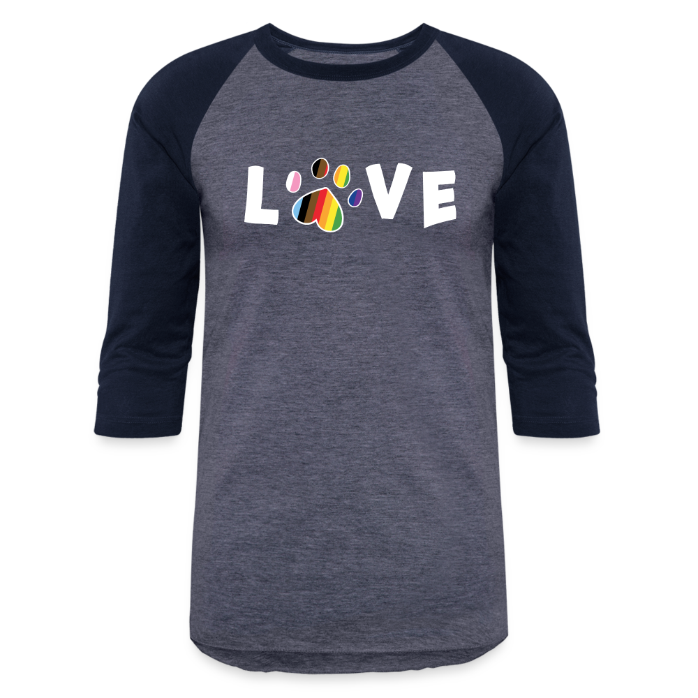 Pride Love Baseball T-Shirt for Men & Women - LGBTQ+ Support Graphic Tee - Casual Wear for Baseball Games & Pride Events