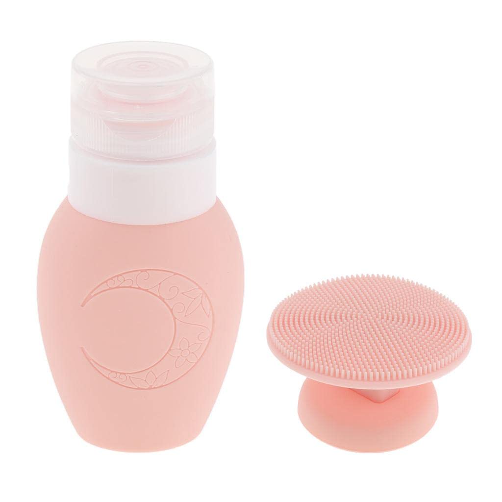 GAH 70ml Refillable Empty Travel Bottles Set - Leakproof Cosmetic Containers for Shampoo, Lotion & Makeup Liquids (Pink) | Perfect for Air Travel, Gym & Toiletry Organization