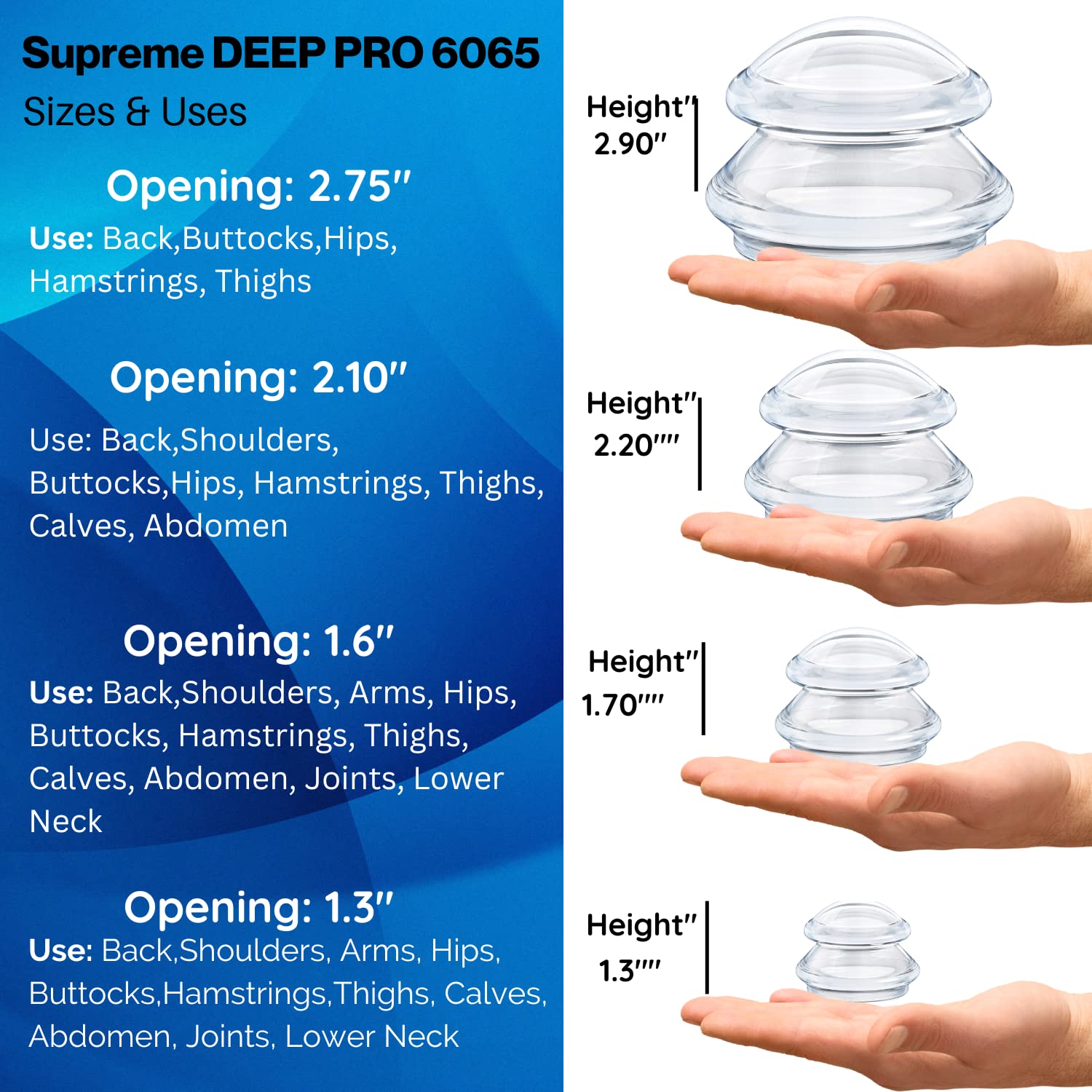 Professional 16-Piece Deep Tissue Cupping Therapy Set - Silicone Massage Cups with Storage Bag (4 Sizes) for Pain Relief & Muscle Recovery | Home Use, Spa, Sports Therapy