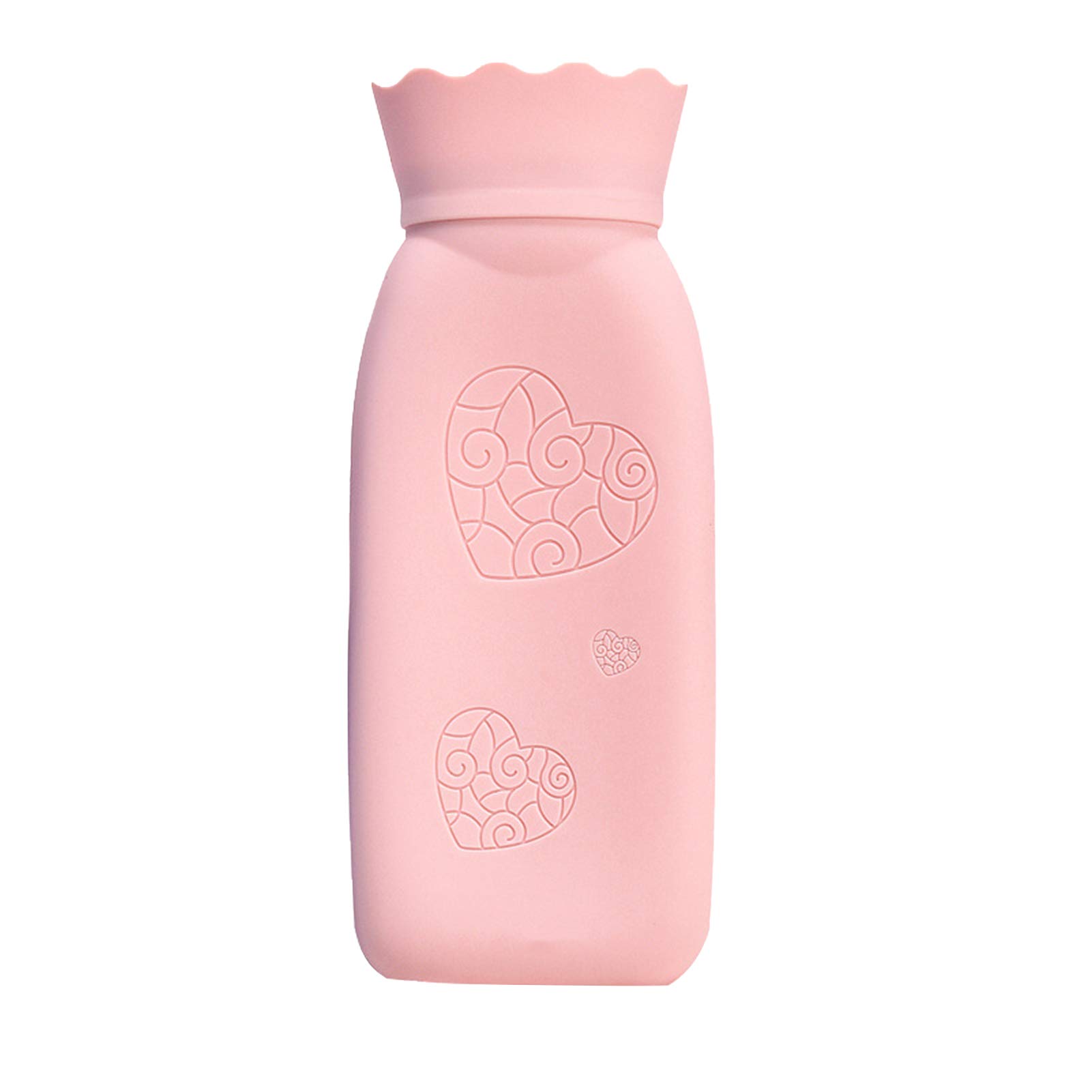 Tuelaly Leakproof Silicone Hot Water Bottle - Portable Hand Warmer for Men & Women, Perfect Winter Gift for Birthday & Christmas | Use for Pain Relief, Warmth at Home/Office/Travel