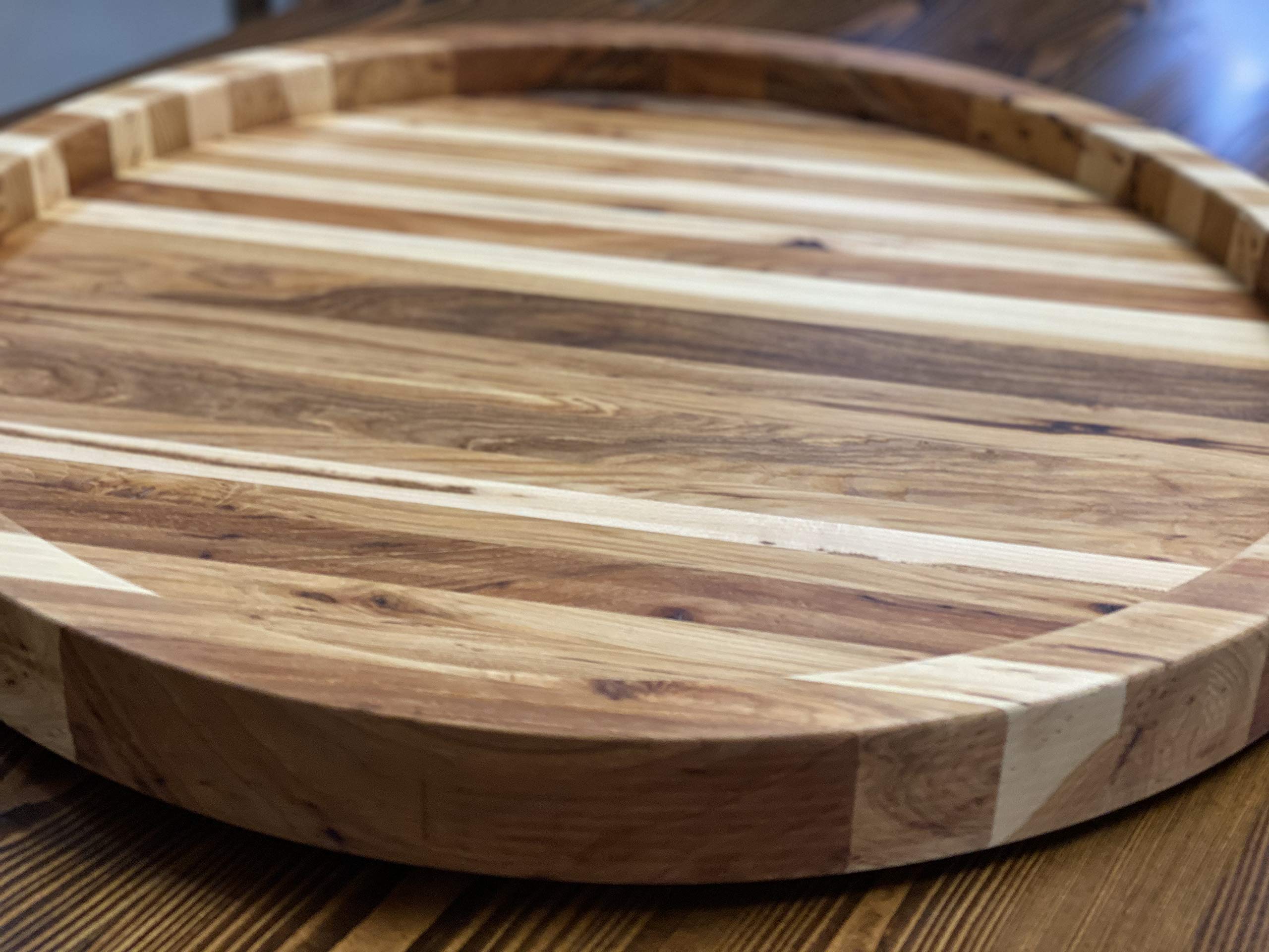 Premium Hickory Wood Charcuterie Board - Large Cheese Platter & Serving Tray for Entertaining - Perfect for Wine Pairings, Charcuterie Spreads & Party Appetizers