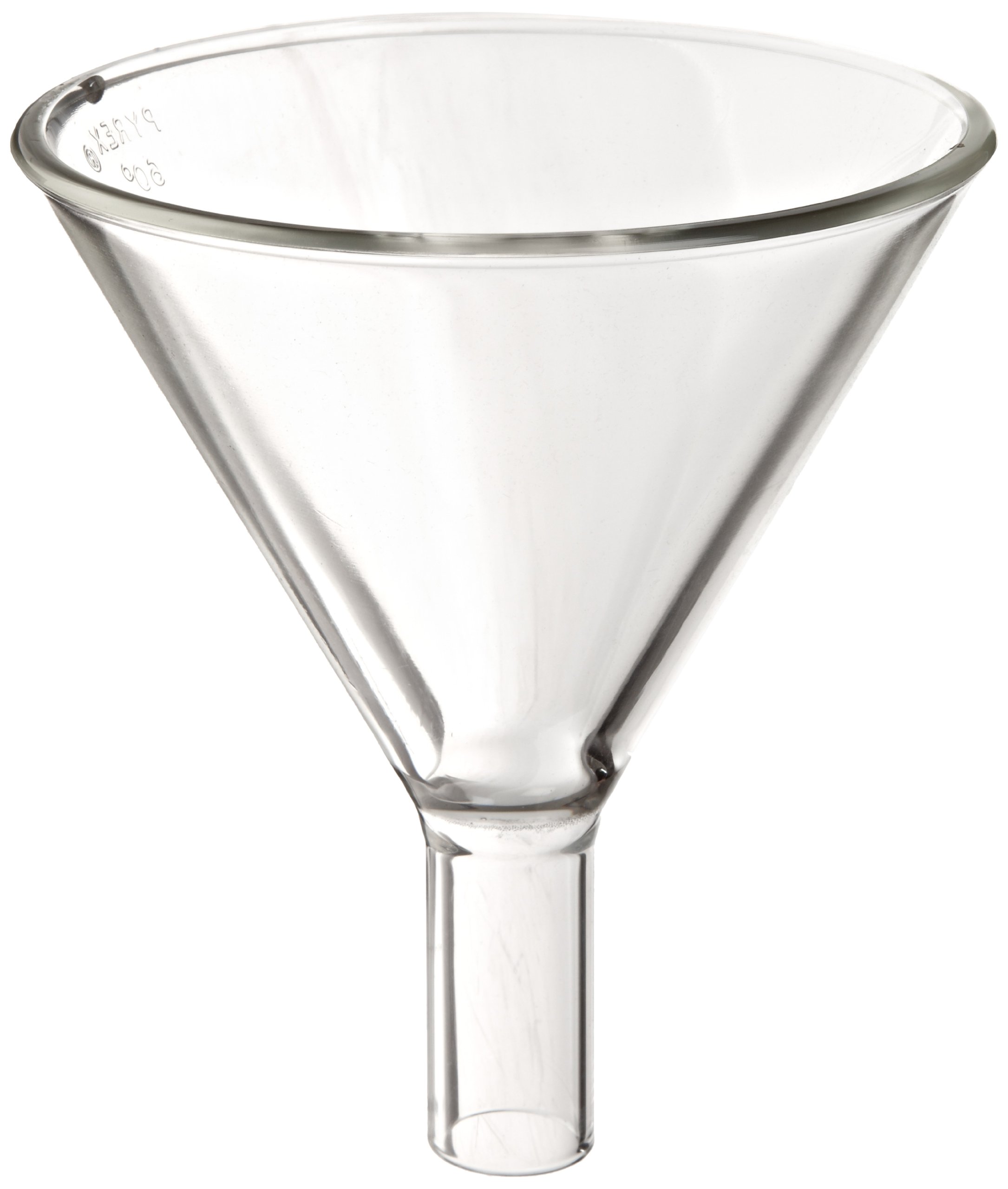 Corning Pyrex 6220-65 Borosilicate Glass Powder Funnel, 65mm Diameter - Pack of 12 - Heat Resistant Lab Funnel for Chemistry, Baking & DIY Projects