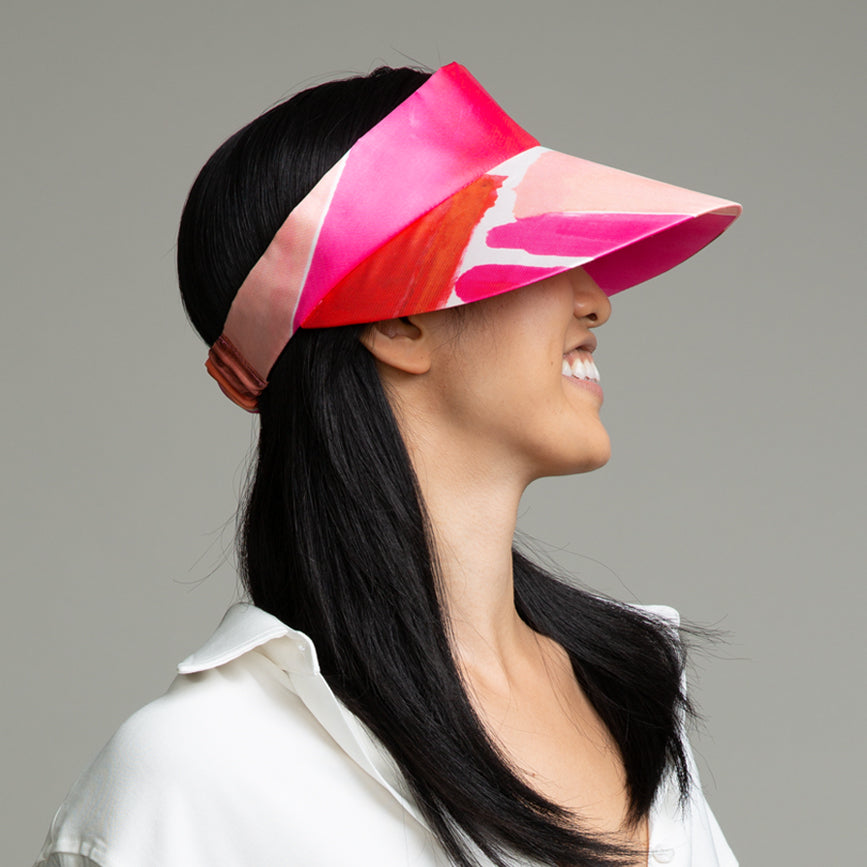 Mickey Mouse Satin Packable Visor Hat for Women - Adjustable Sun Hat for Golf, Tennis, Beach & Outdoor Activities
