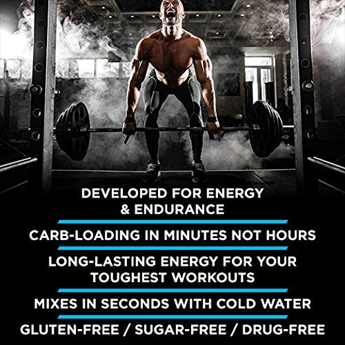 EFX Sports Karbolyn Energy Powder - Blue Razz Watermelon Flavor, 1950g | Pre-Workout & Post-Workout Recovery Drink Mix for Athletes & Fitness Enthusiasts