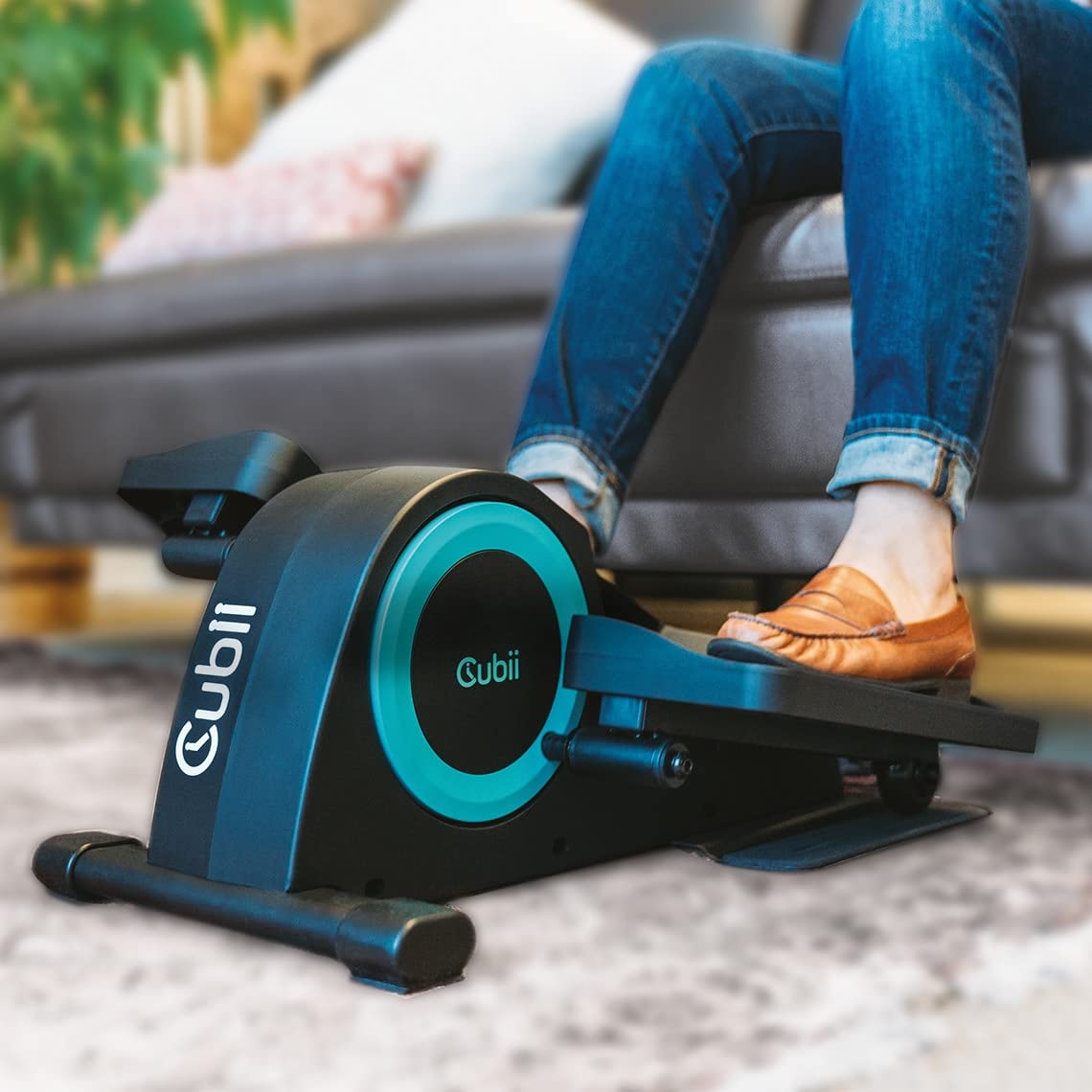 Cubii JR1 Under Desk Elliptical Machine - Compact Seated Pedal Exerciser for Home & Office Use - Quiet Work from Home Fitness Equipment - Ideal for Seniors & Desk Workers - Perfect for Small Spaces & Low-Impact Workouts