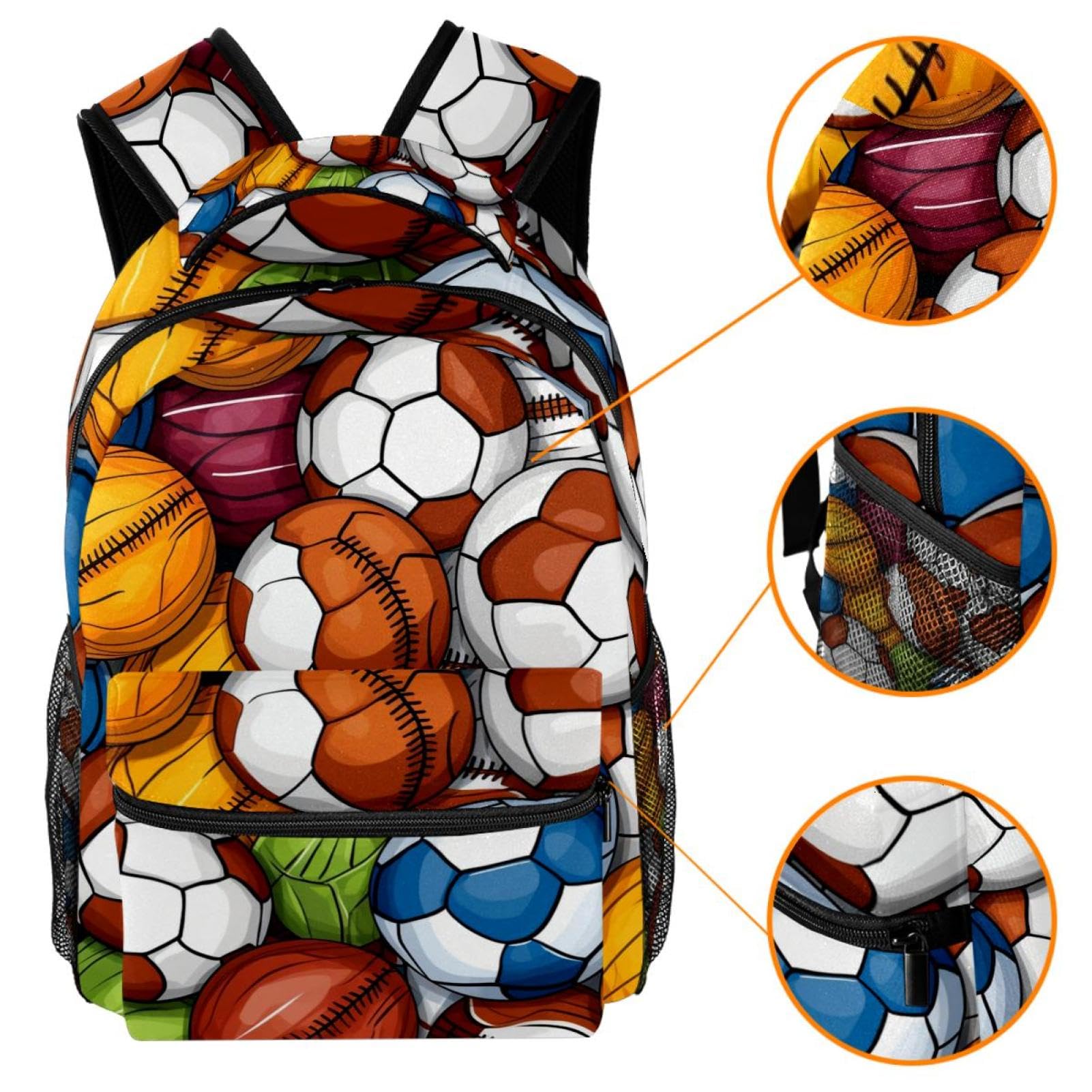 Best Travel & Work Backpack for Men & Women - Durable Sports Backpack for Basketball, Football, Volleyball - Perfect for Commuting, Gym, School & Outdoor Adventures