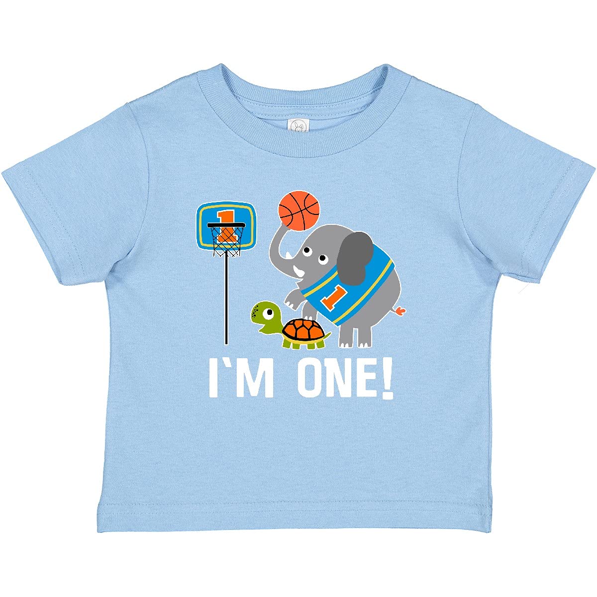 Basketball 1st Birthday T-Shirt for 1 Year Old Baby - Cute Sports Theme Outfit for Toddler's First Birthday Party & Photo Shoots