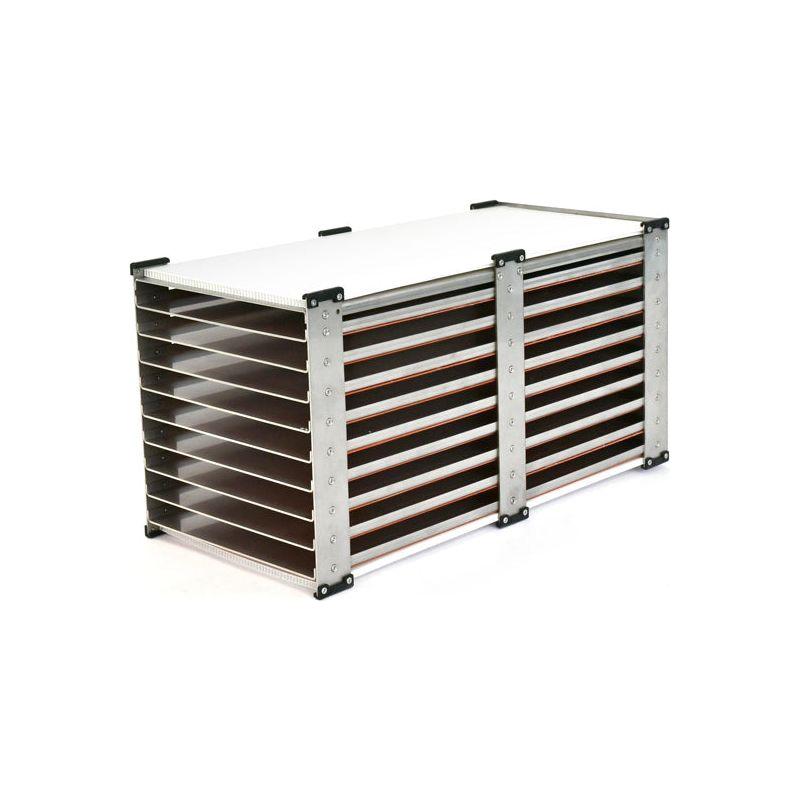 Holland Green Science Xiros Mikro Lyophilizer Shelving Units - Premium Freeze Dryer Racks for Laboratory & Pharmaceutical Use | Ideal for Sample Storage, Research & Industrial Applications