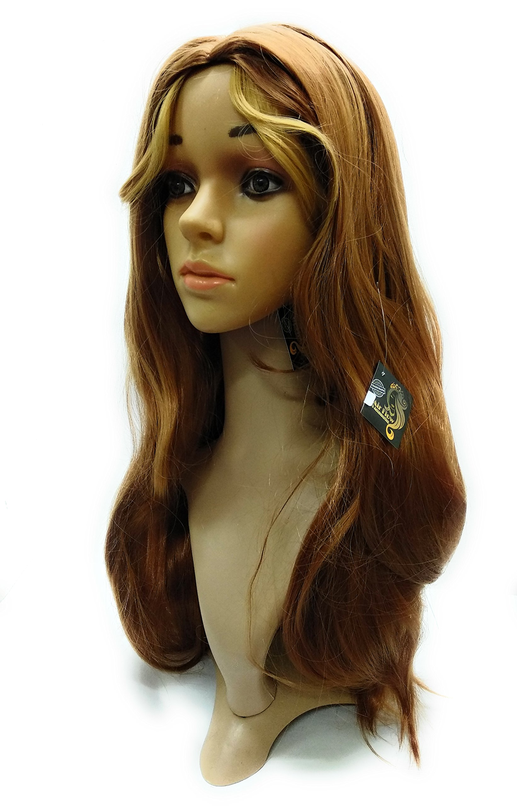 Natural Looking Human Hair Wig with Air Flow Technology - Includes Free Comb for Easy Styling | Perfect for Daily Wear, Cosplay & Special Occasions