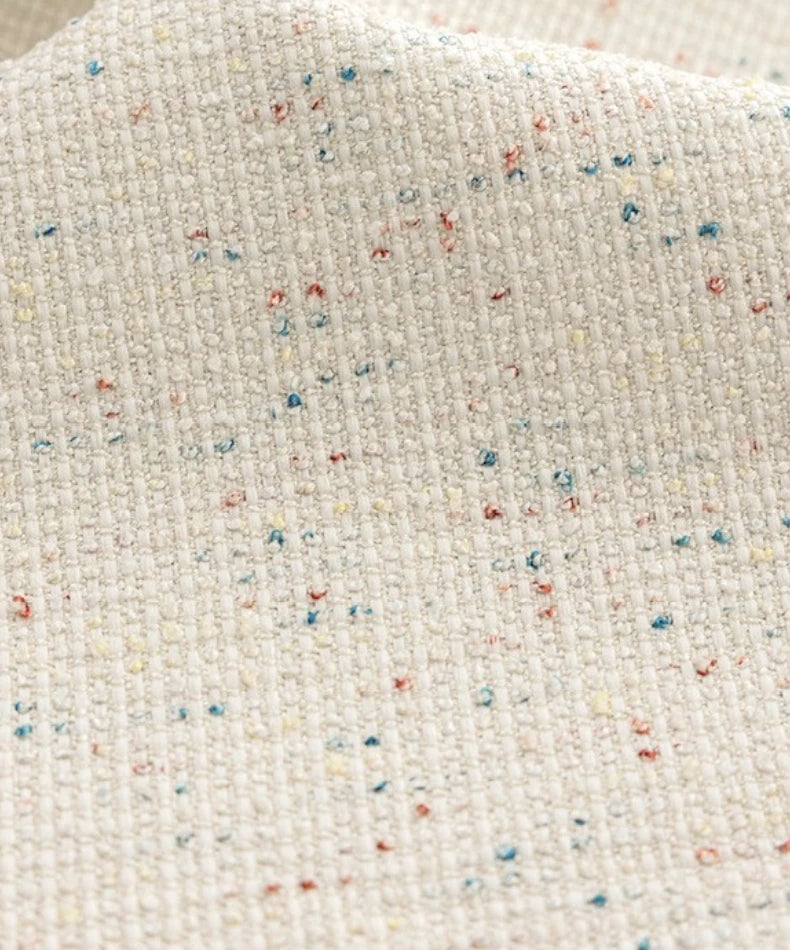 Sylvie Chenille Jacquard Confetti Pom Pom Custom Curtains - Elegant Window Treatment for Living Room, Bedroom & Nursery Decor