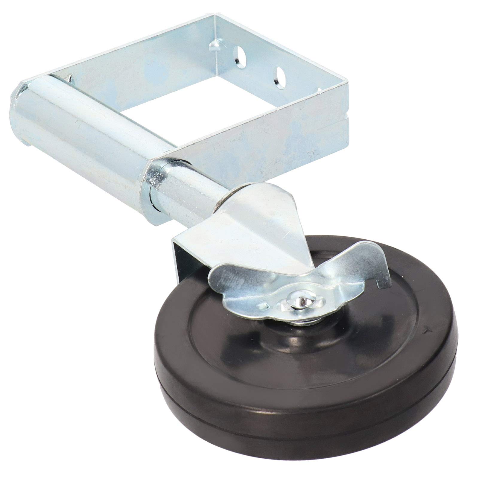 Heavy Duty 2-Hole Door Wheels for Gates - Durable White Casters for Tubular Farm Gates, Wooden Gates & Barn Doors | Perfect for Sliding Gates, Fences & Outdoor Use