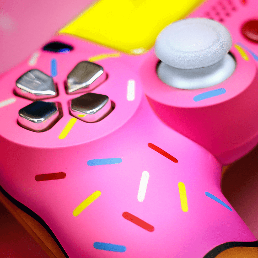 Fresh Glazed Donut for PS5 - Sweet Gaming Snack for Playstation 5 Players - Perfect for Gaming Sessions & Late-Night Snacking