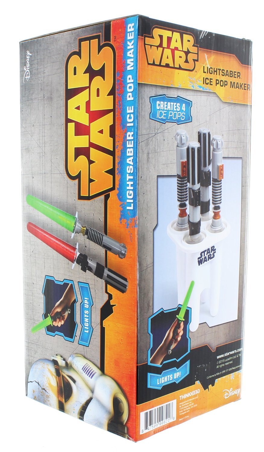 Star Wars Lightsaber Ice Pop Maker - Fun Frozen Treat Mold for Kids & Adults - Perfect for Summer Parties, Movie Nights & Star Wars Themed Events