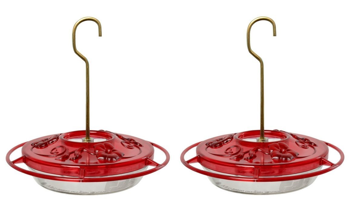 Little Fancy Rose 8 oz Hummingbird Feeder (2 Pack) - Attract Hummingbirds to Your Garden with These Elegant Feeders - Perfect for Outdoor Decoration and Bird Watching