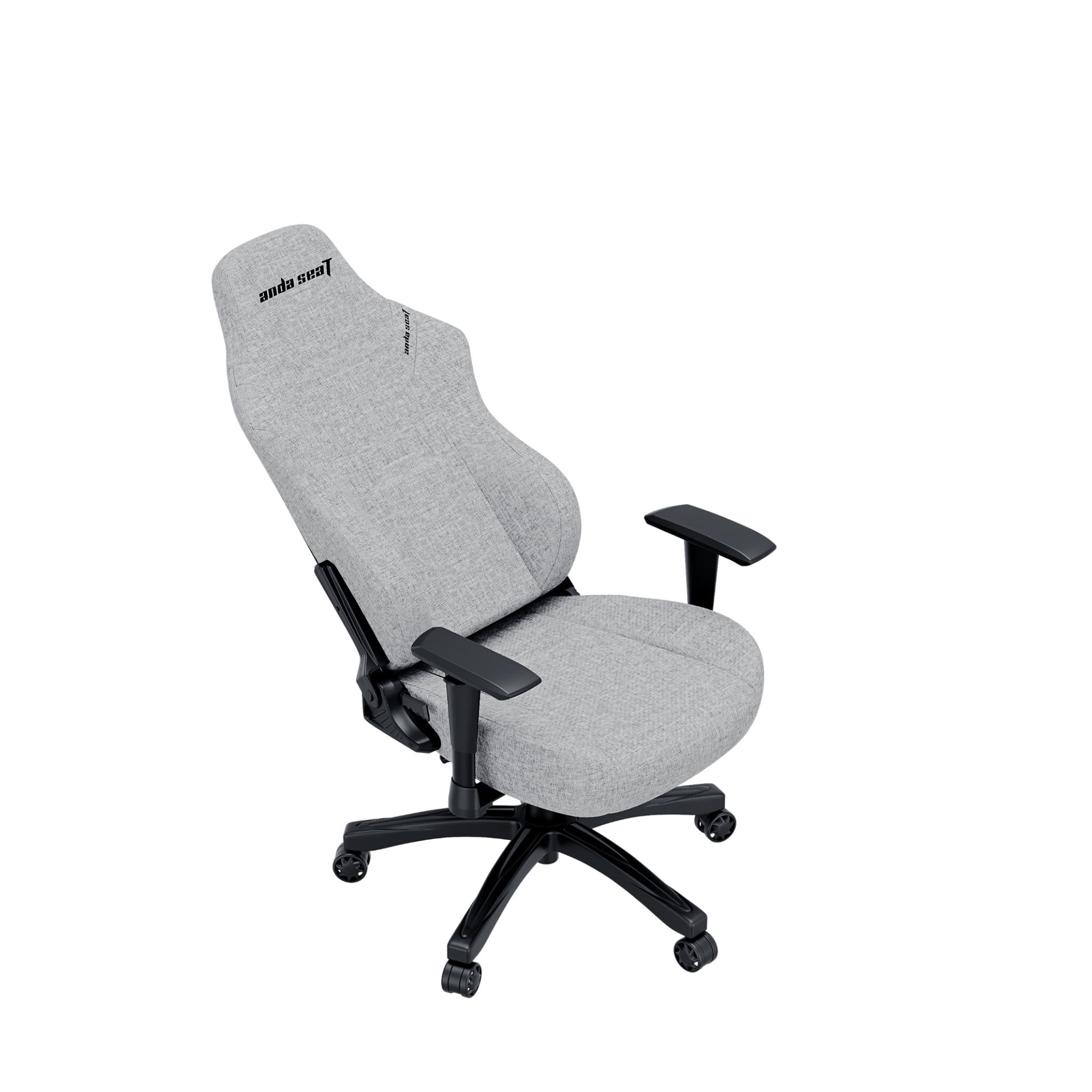 Anda Seat LUNA Fabric Gaming Chair - Ergonomic Office & PC Gaming Chair with Lumbar Support - Grey - Perfect for Home Office, Esports & Streaming Setup