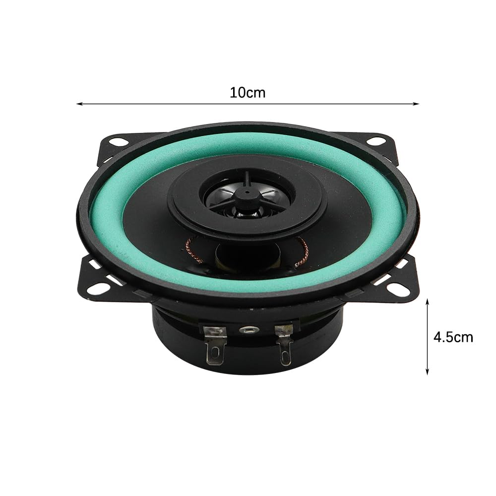 DollaTek 2PCS 4 Inch 40W Coaxial Car Audio Speakers - HiFi Full Range Frequency for Enhanced Car Sound System, Ideal for Sedans, SUVs, and Trucks