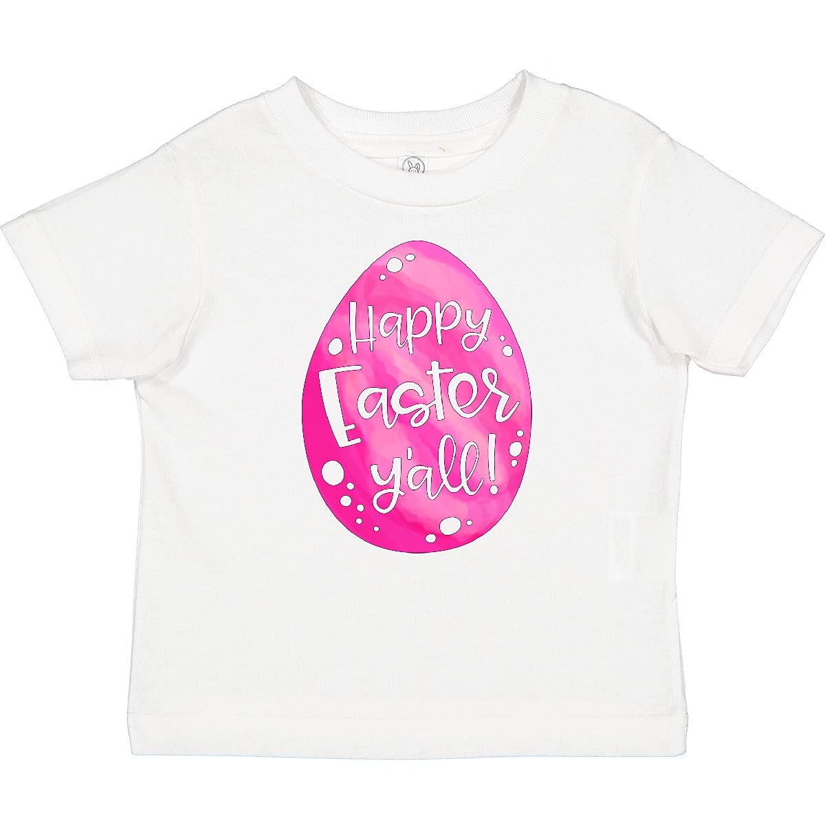 Inktastic Happy Easter Y'all Pink Easter Egg Baby T-Shirt - Cute Easter Outfit for Infants & Toddlers - Perfect for Easter Photos, Egg Hunts & Family Gatherings