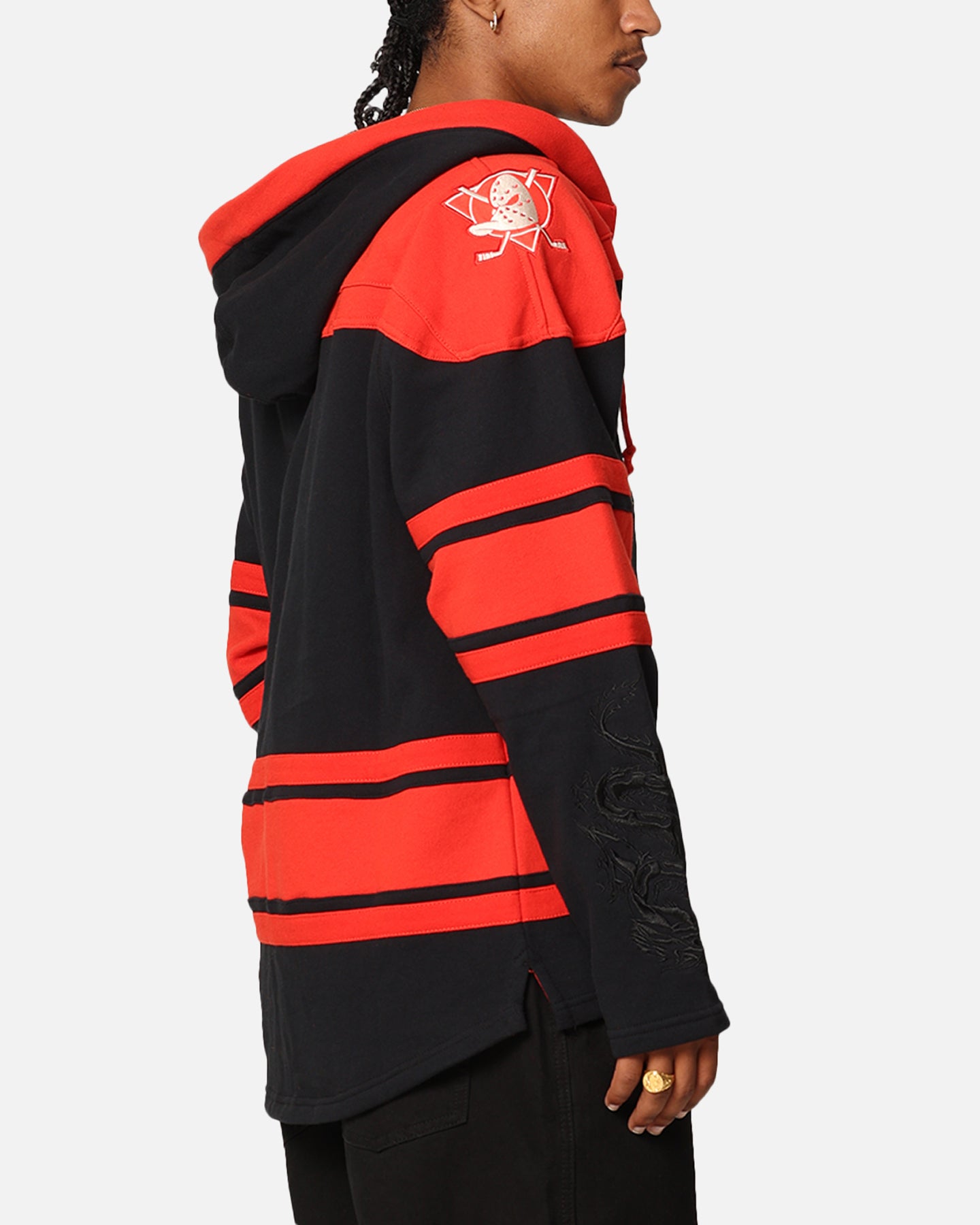 47 Brand Anaheim Ducks 'Year Of The Dragon' Lacer Hoodie - Jet Black NHL Hockey Fan Gear for Men & Women - Perfect for Game Day, Casual Wear & Winter Outfits