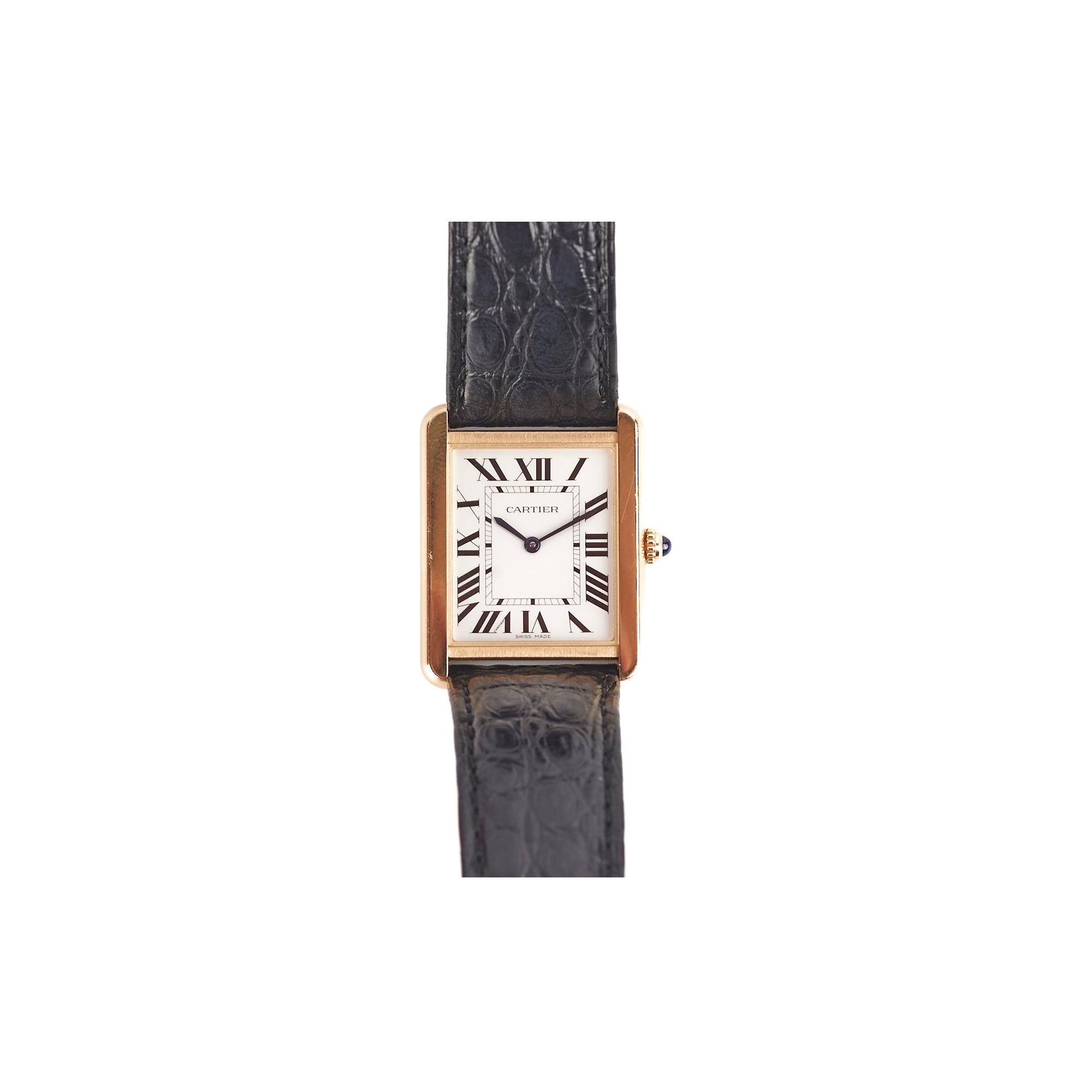 Cartier Large Model Tank Solo Watch - Luxury Stainless Steel Unisex Timepiece for Men & Women | Perfect for Business, Formal Events & Everyday Wear