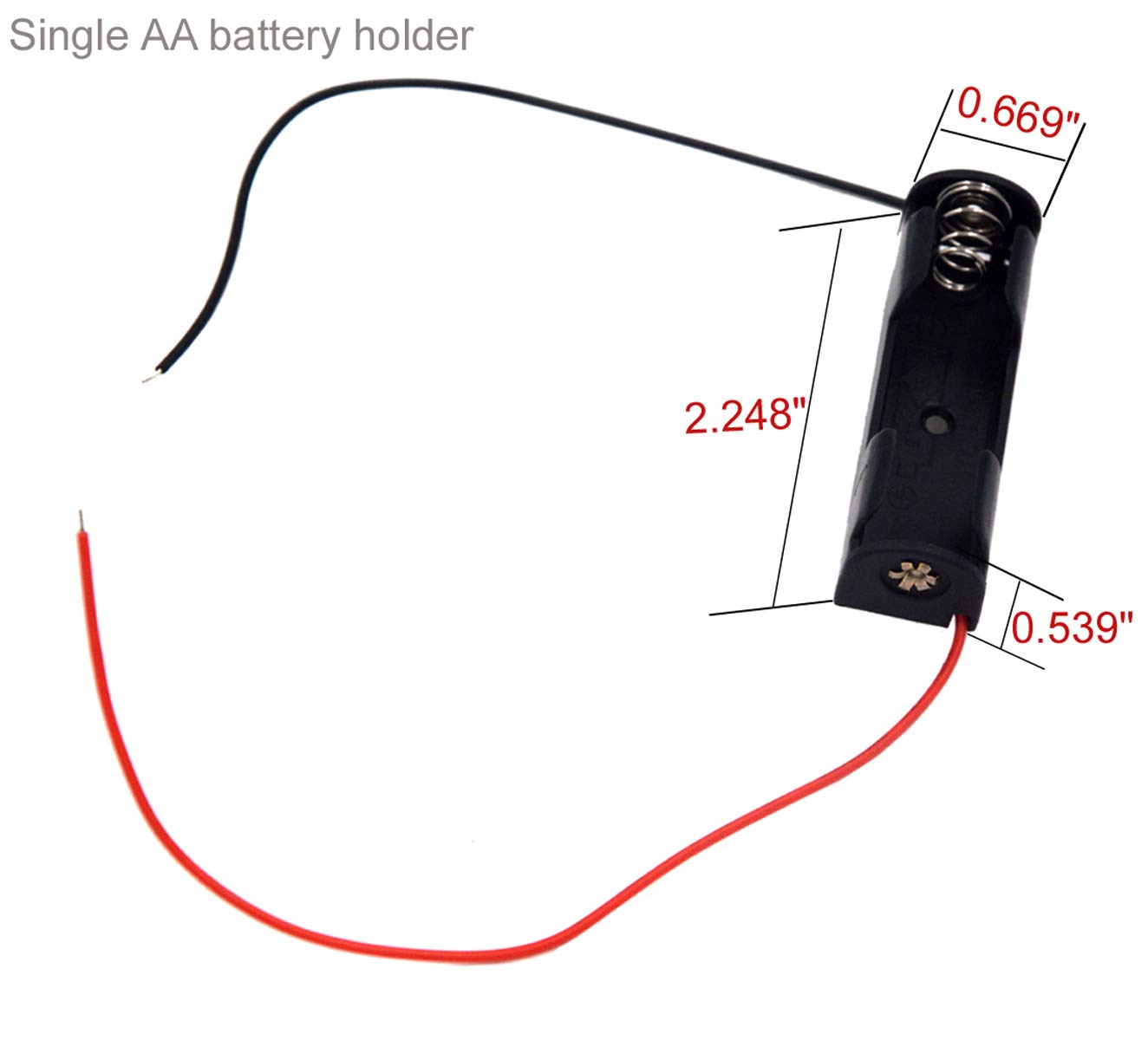 4-Pack AA Battery Holder Bundle - Single, 2, 3 & 4 AA Battery Holders with Wires & Leads | Durable Plastic Battery Cases for DIY Electronics, Robotics & Science Projects | Perfect for Arduino, LED Lights & Circuit Prototyping