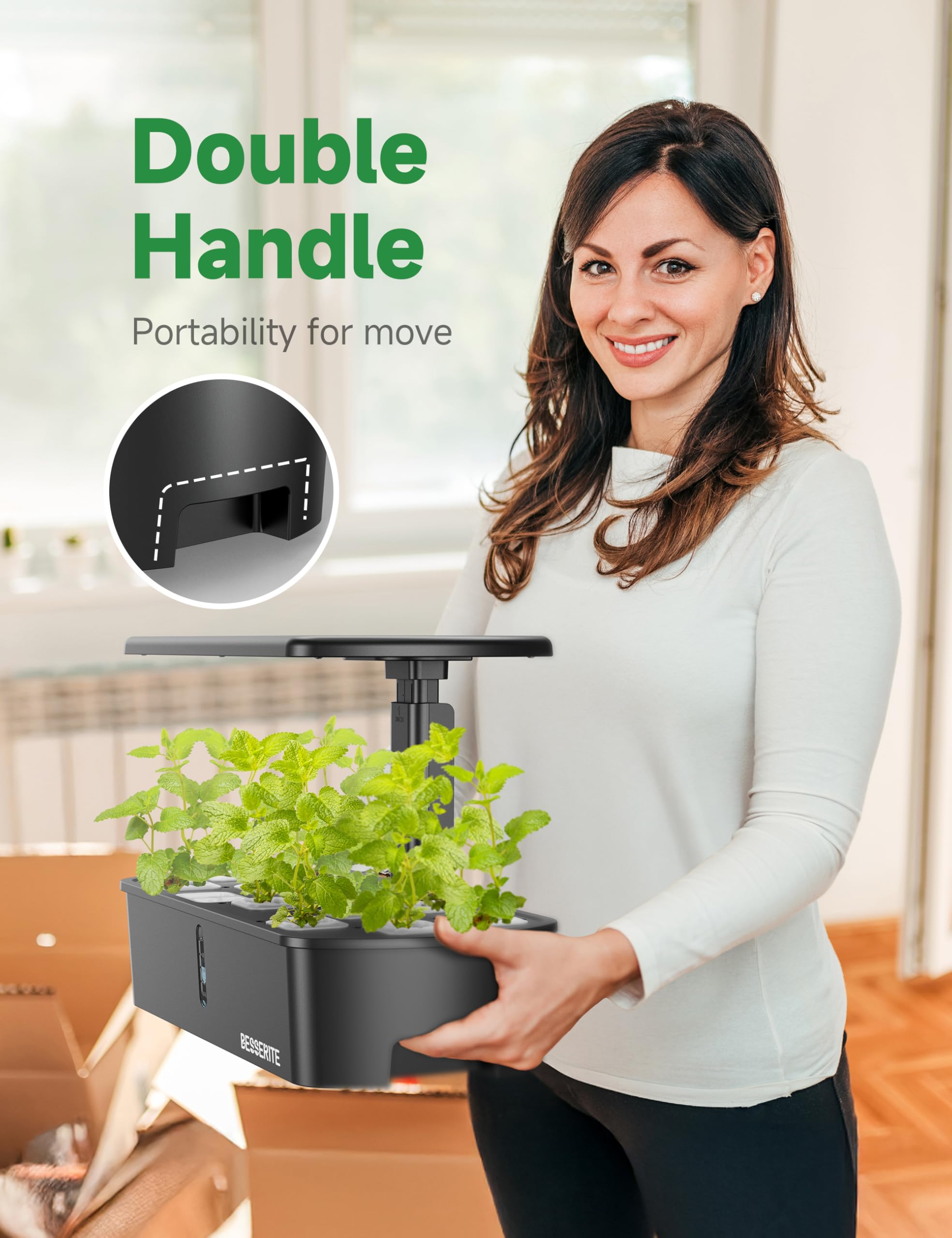 12 Pod Hydroponic Growing System Kit with LED Grow Light - Indoor Herb Garden for Kitchen, Countertop, Home - Smart Planting Kit for Lettuce, Basil & Fresh Greens - Perfect for Urban Gardening & Small Spaces