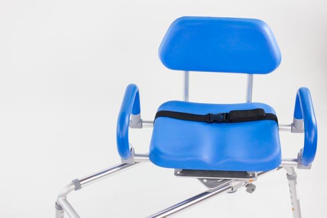 Swivel Seat Carousel Sliding Transfer Bench for Disabled & Elderly - Safe Bathroom Shower Chair with Adjustable Height - Ideal for Mobility Assistance & Home Care Use