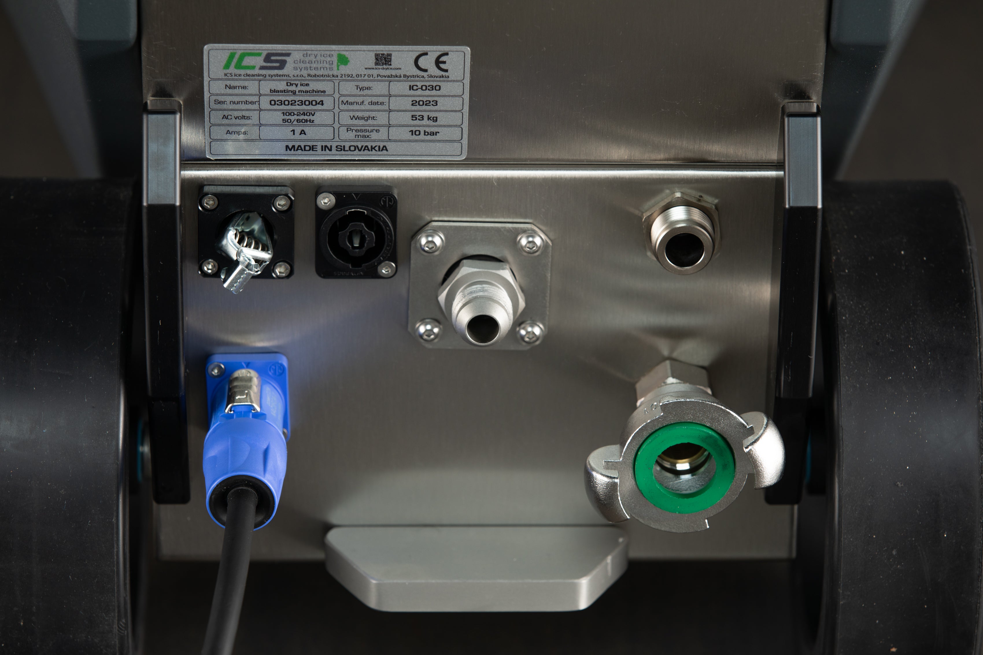 ICS IC 030 Evo II Dry Ice Blasting Machine - Professional Industrial Cleaning Equipment for Automotive, Food Processing & Mold Removal