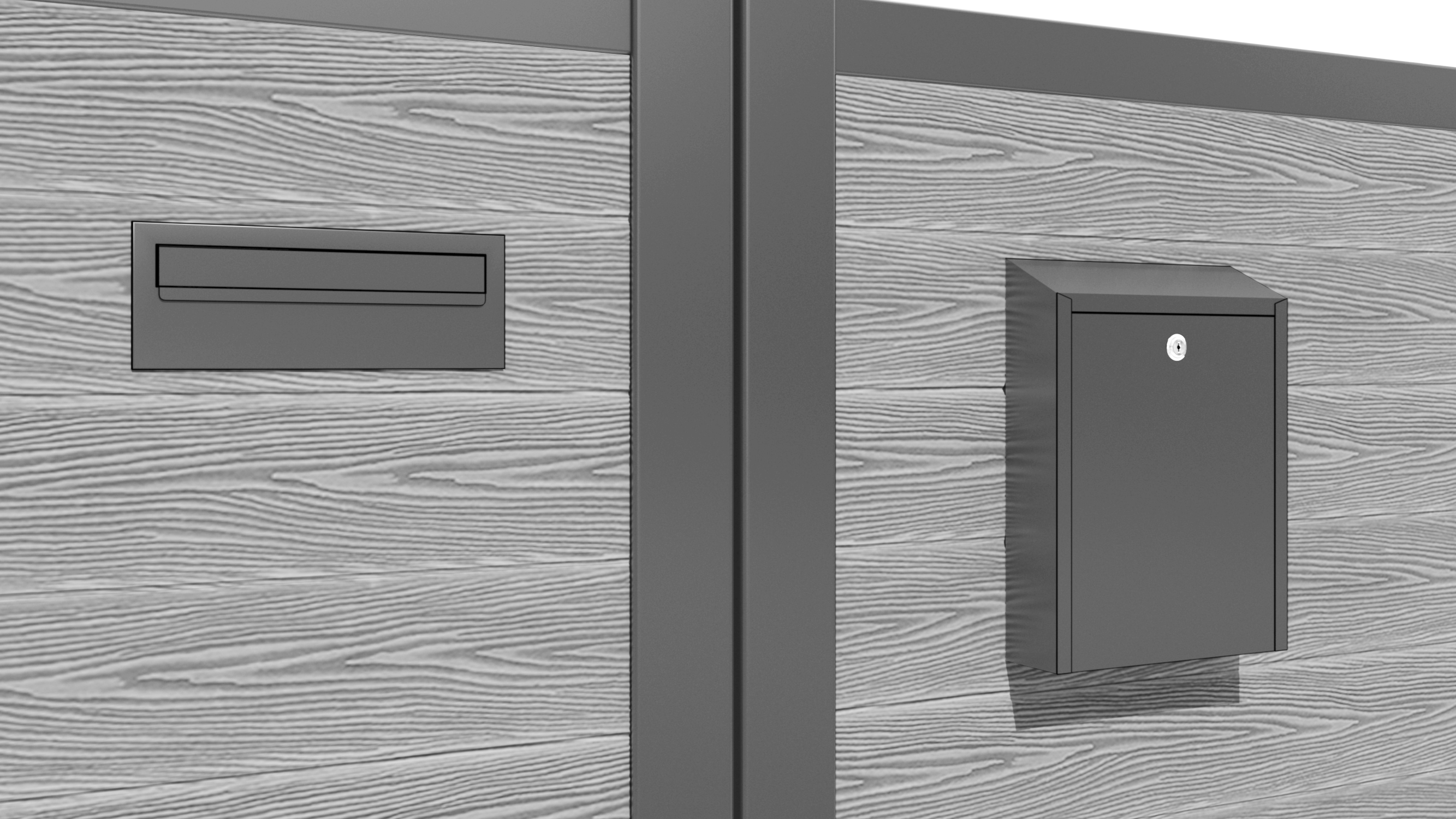Classic Laurel Straight Top Driveway Gate - Light Grey Steel Fence for Home Security & Privacy | Perfect for Residential Driveways, Gardens & Property Boundaries