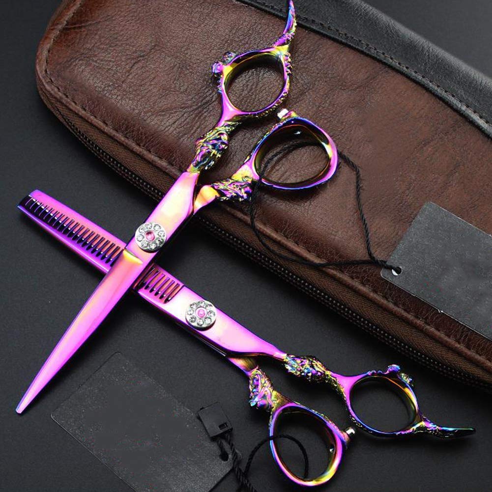 Professional Hair Cutting Scissors for Barbers & Stylists - 6 Inch Razor Sharp Blades for Precision Haircuts - Perfect for Salon, Home Use & Hairdressing Training