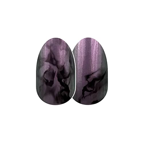 Purple ro Olive Duochrome with Black Smoke Wisps