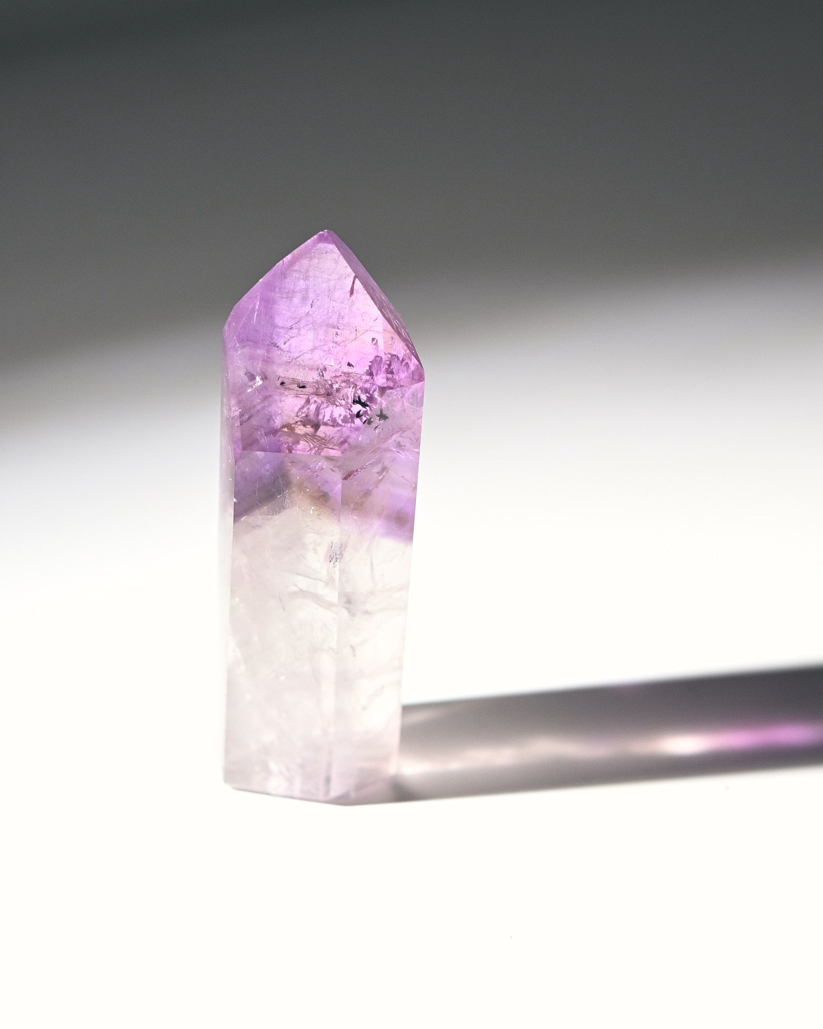 Natural Bahia Amethyst Phantom Tower - 3 Inch Healing Crystal Point for Meditation, Reiki & Home Decor | Spiritual Growth & Positive Energy Stone
