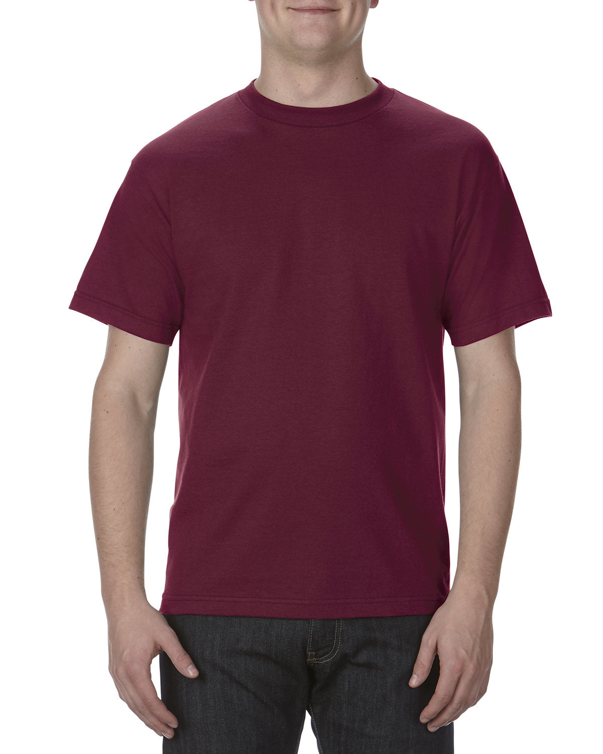 Alstyle AL1301 Adult 6.0 oz. 100% Cotton T-Shirt - Soft Comfortable Crew Neck Tee for Men & Women - Perfect for Casual Wear, Gym, Layering & Everyday Outfits