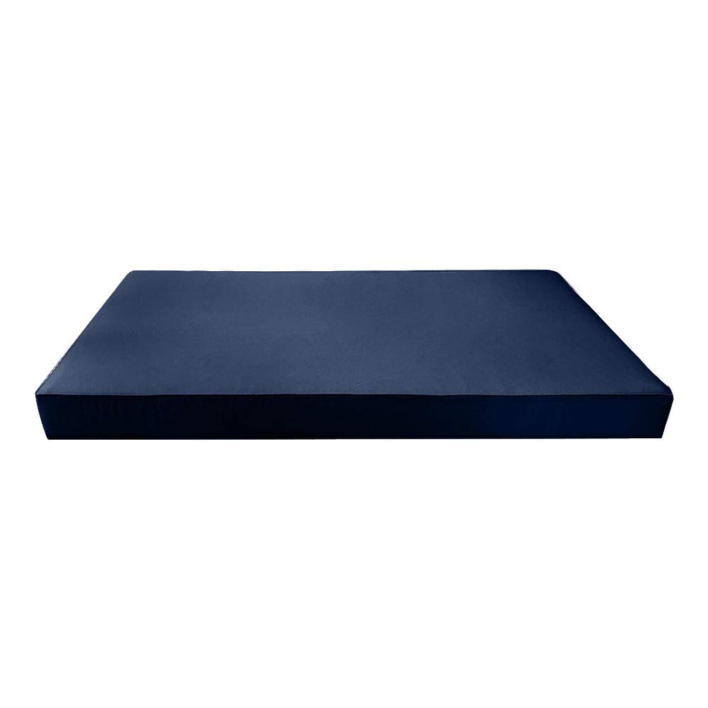 Prolinemax SLIPCOVER ONLY - S2 Outdoor Daybed Mattress Bolster Backrest Cushion Covers with Piped Trim for Twin-XL Size (AD101) | Perfect for Patio, Poolside & Garden Furniture Protection