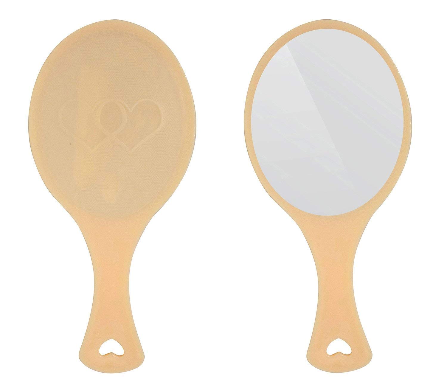 APOEM Mini Hair Brush with Mirror - 2 Pack Travel Hair Comb Set, Compact Pocket Brush with Makeup Mirror for Women & Men - Perfect for Travel, Purse, Gym & On-the-Go Styling