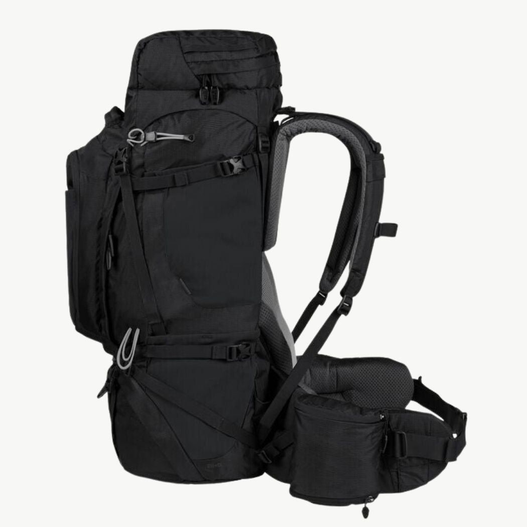 Jack Wolfskin Denali 65+10 Men's Hiking Backpack - Lightweight Large Capacity Trekking Pack for Outdoor Camping & Travel Adventures
